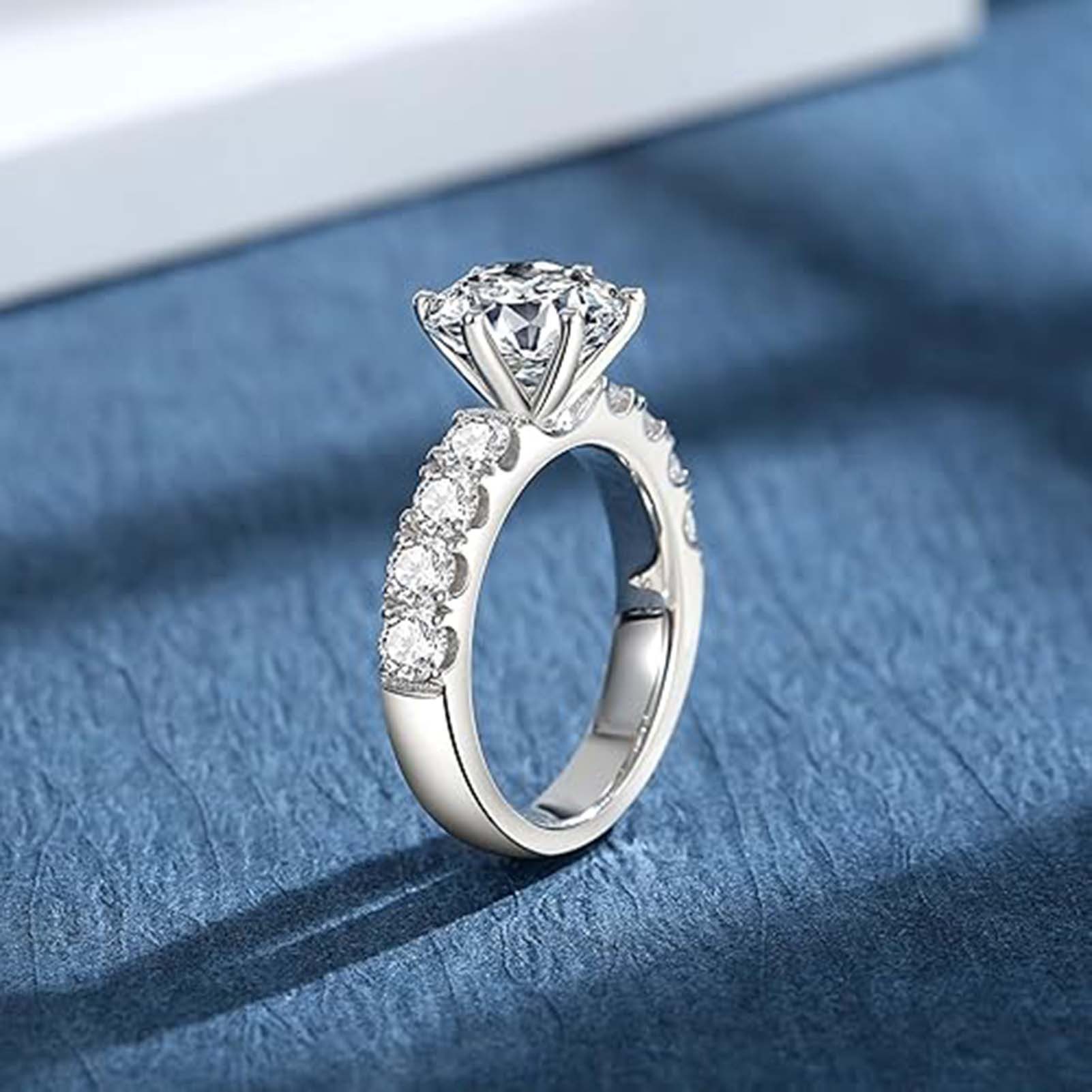 Jumpeak Diamantring 1.5 E Vs1 3ex Verlobungsringe frau,Diamant ring damen, Eheringe,Liebes geschenk für sie,Geschenk ideen für frau,diamond