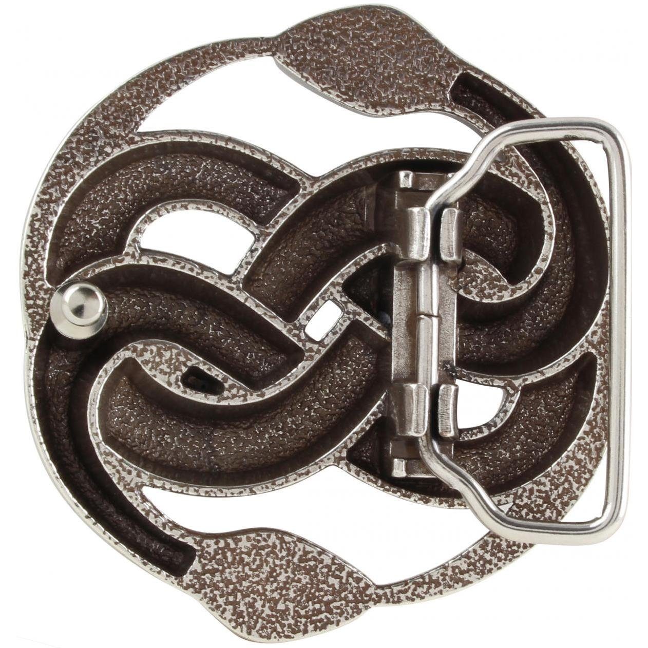 Gürtelschnalle - Snakes Wechselschließe 40mm Buckle cm 4,0 Gürtelschließe BELTINGER - Schlange