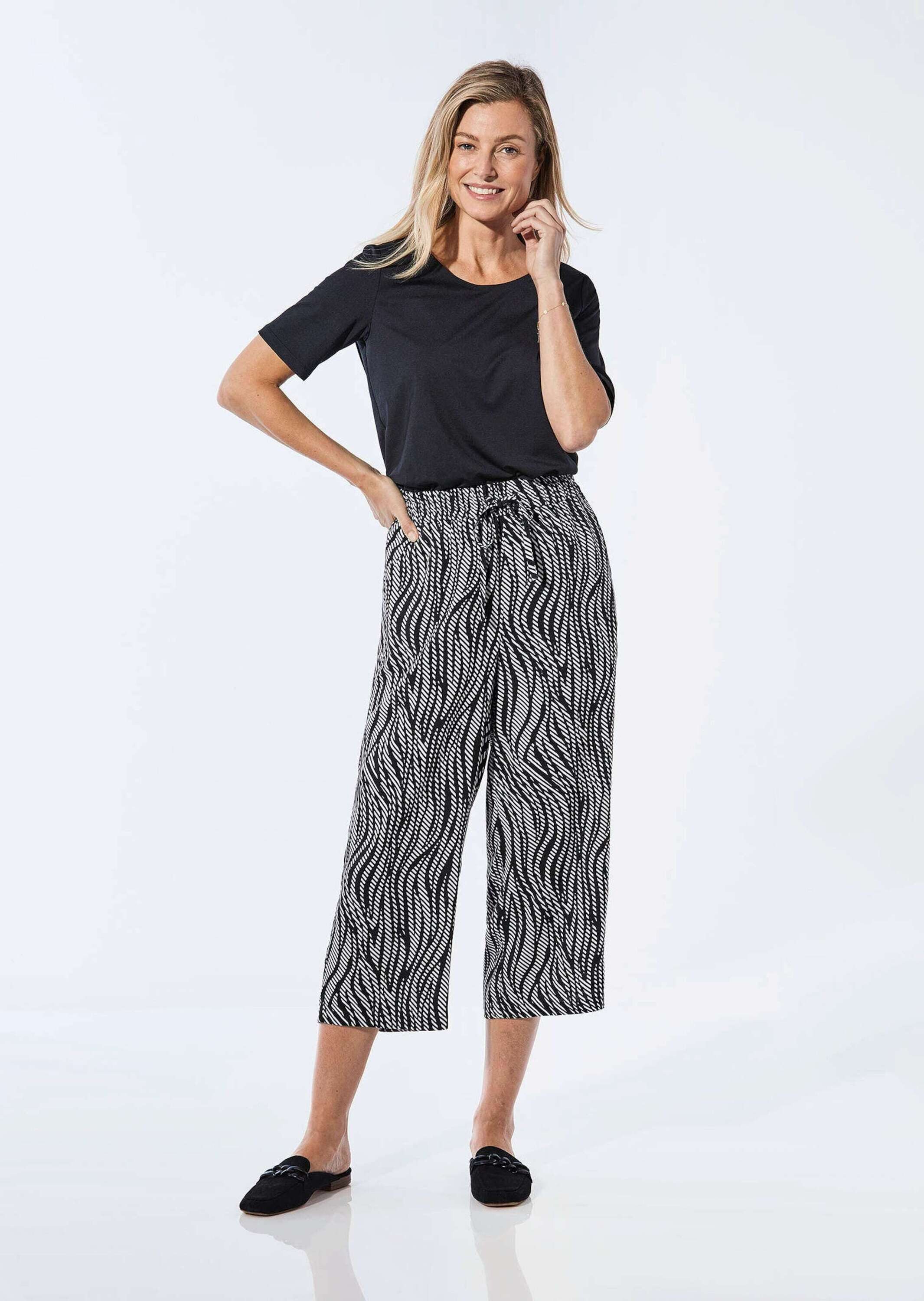 GOLDNER Schlupfhose Kurzgröße: Sommerliche Druckhose günstig online kaufen
