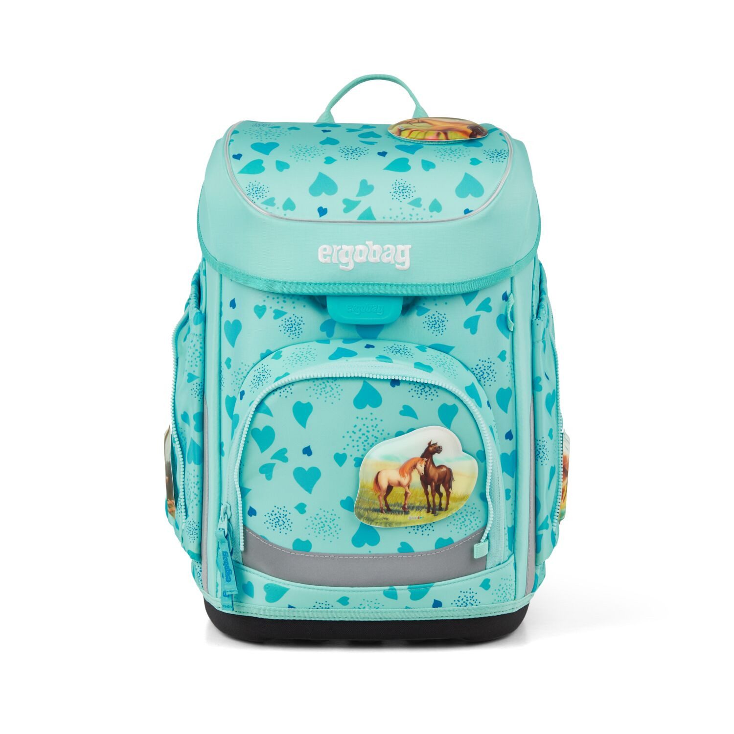 ergobag Schulranzen Schulranzen-Set CUBO ReitBärtraum 5-teilig (5-teilig), ergonomisch, höhenverstellbar, Your-Size-System, ab 1. Klasse – Bild 3 von 5