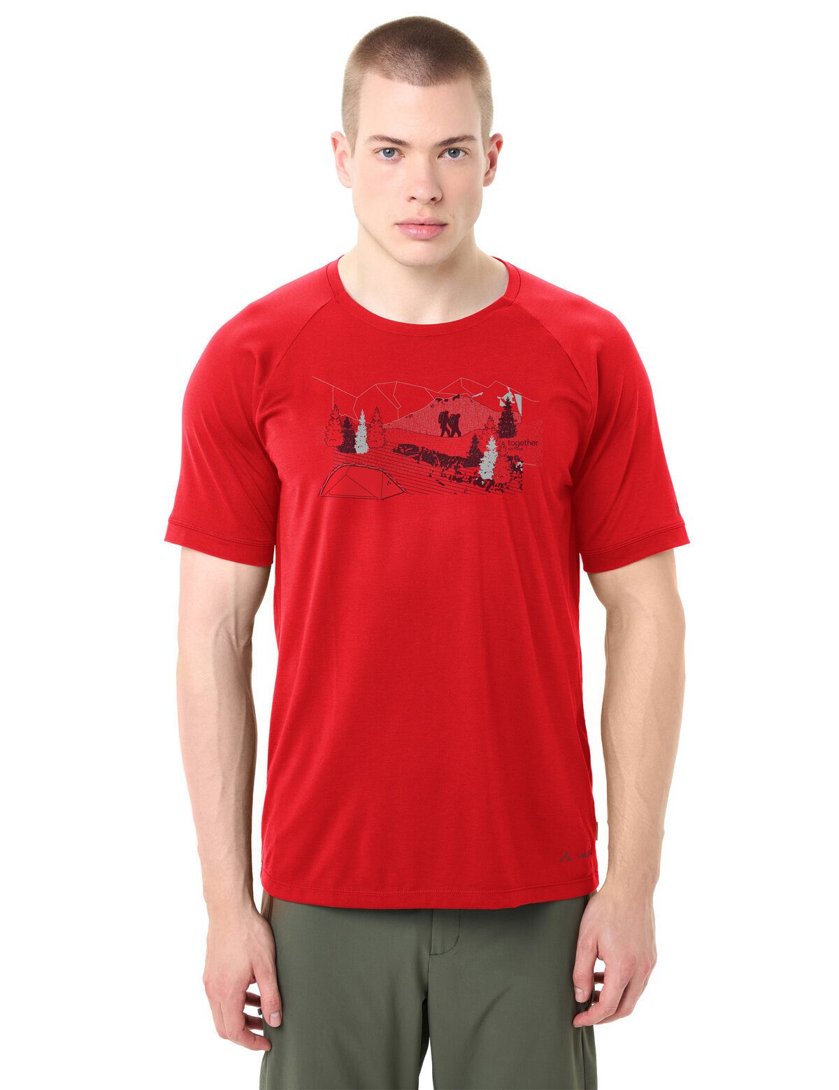 VAUDE T-Shirt Men's Gleann T-Shirt II (1-tlg) schnelltrocknendes und funktionelles Shirt