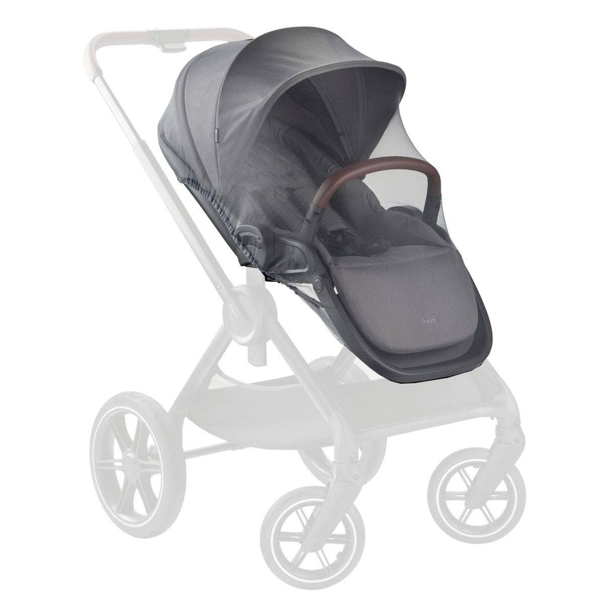 Hauck Insektenschutzplissee Grey, Insektenschutz / Moskitonetz für Kinderwagen und Buggy