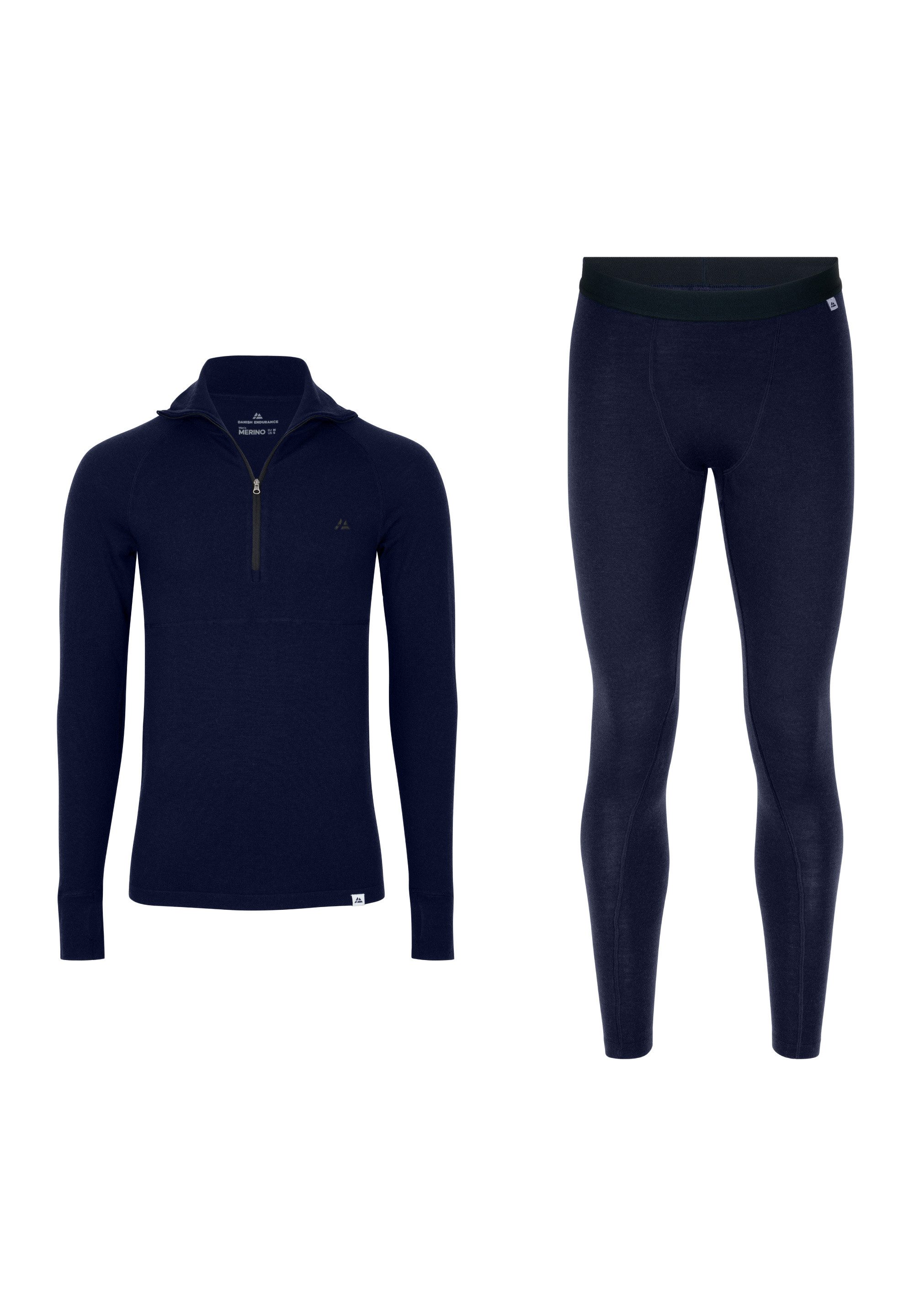 DANISH ENDURANCE Funktionsshirt Thermal w/ Halfzip Merino Thermounterwäsche günstig online kaufen