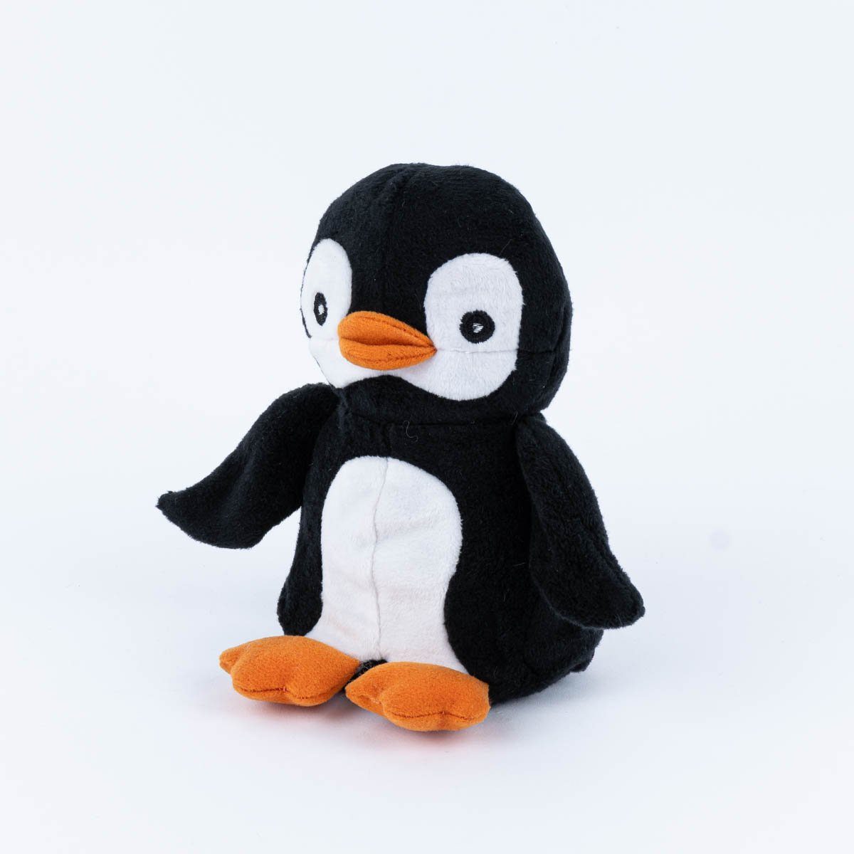 Habibi Plush Hirse Pinguin mit Plush Wärmekissen Wärmetier Füllung orange weiß schwarz Habibi