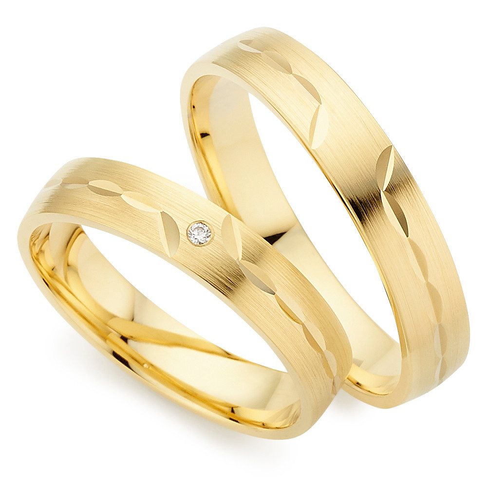 Phönix Trauring Schmuck Partnerring Ehering Verlobungsring Freundschaftsring, Made in Germany - wahlweise mit oder ohne Brillant