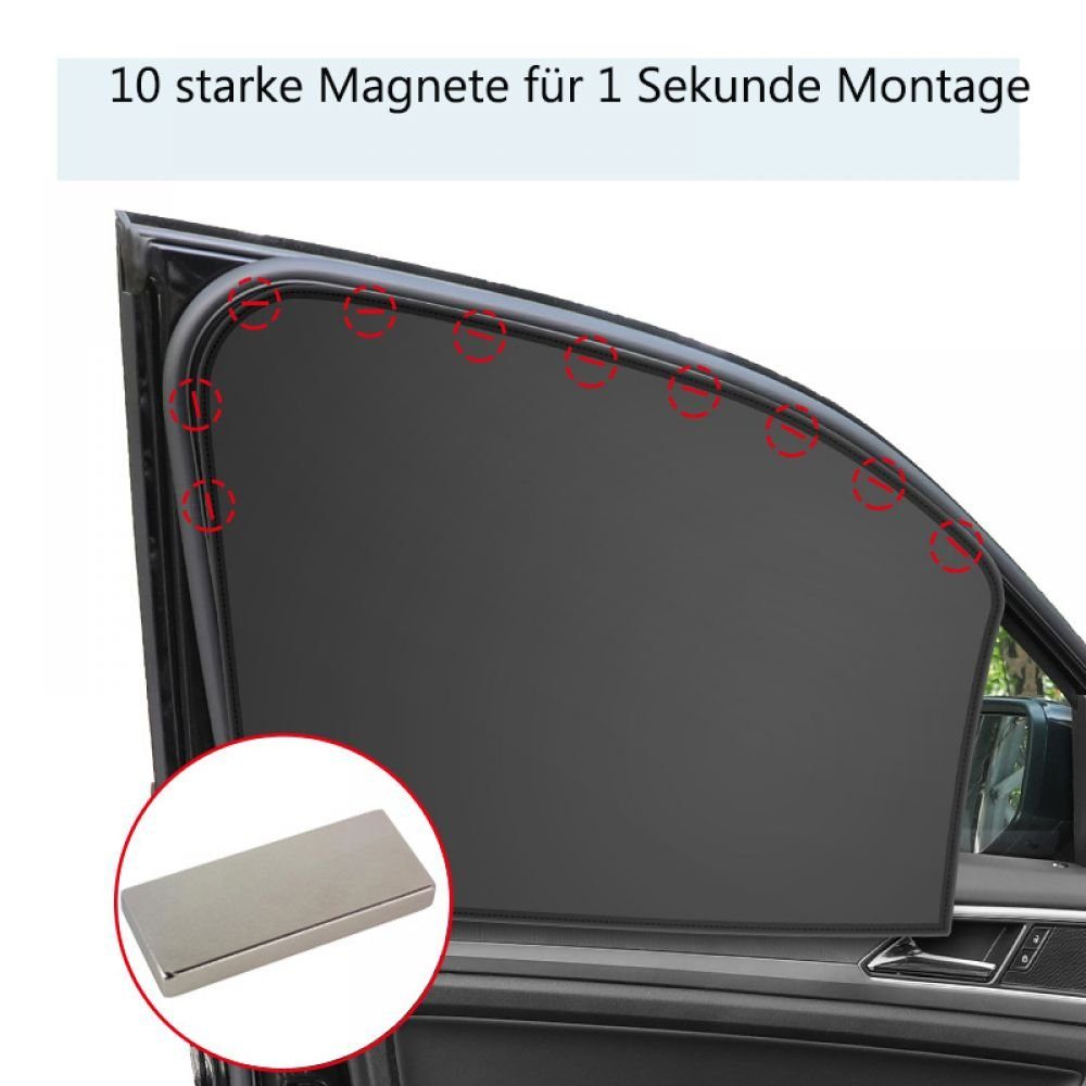 GelldG Autosonnenschutz UV-Schutz Magnetisch Auto Sonnenschutz für Sonnenschutz Auto Vorhang