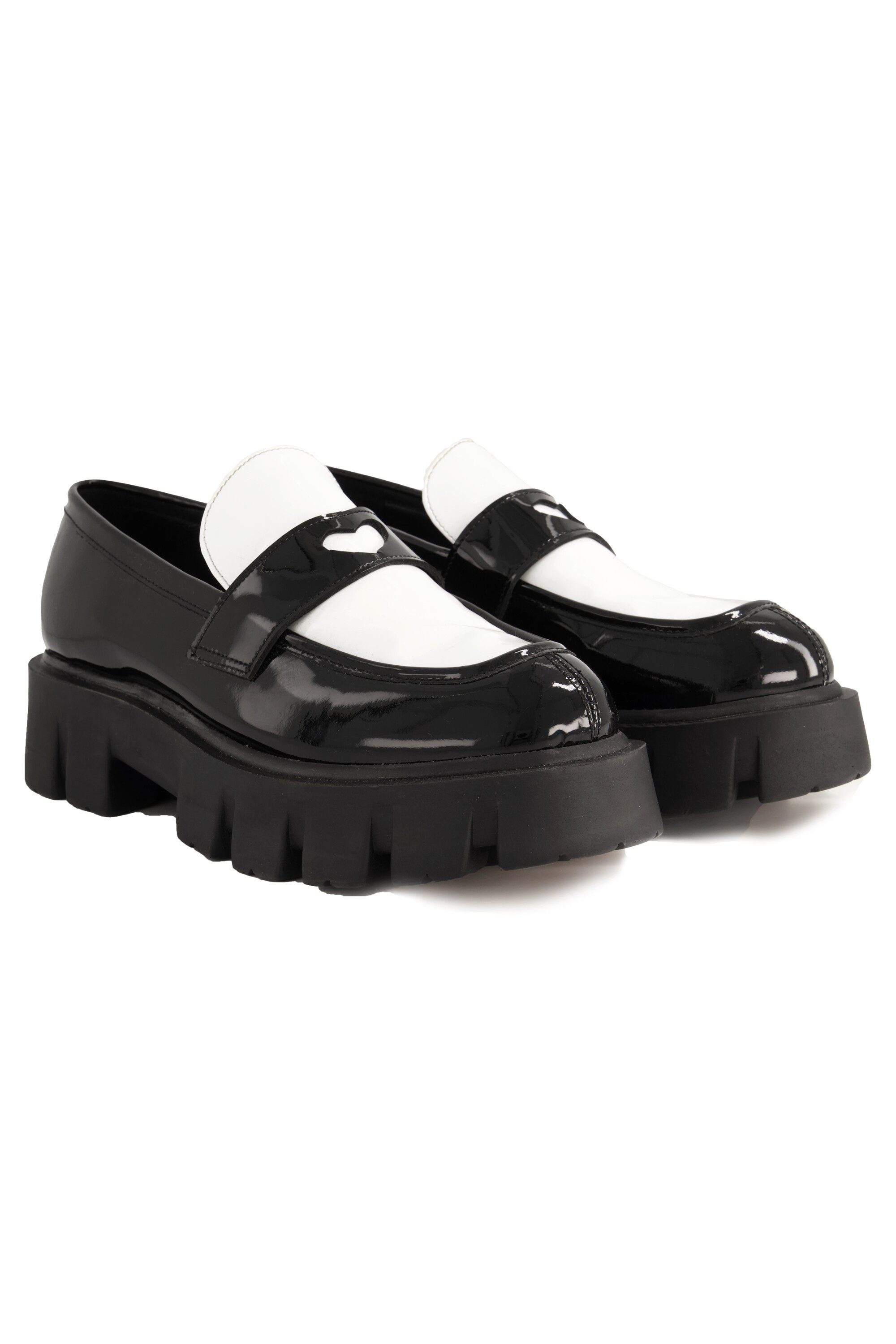 Studio Untold Leder-Loafer zweifarbig Weite H günstig online kaufen