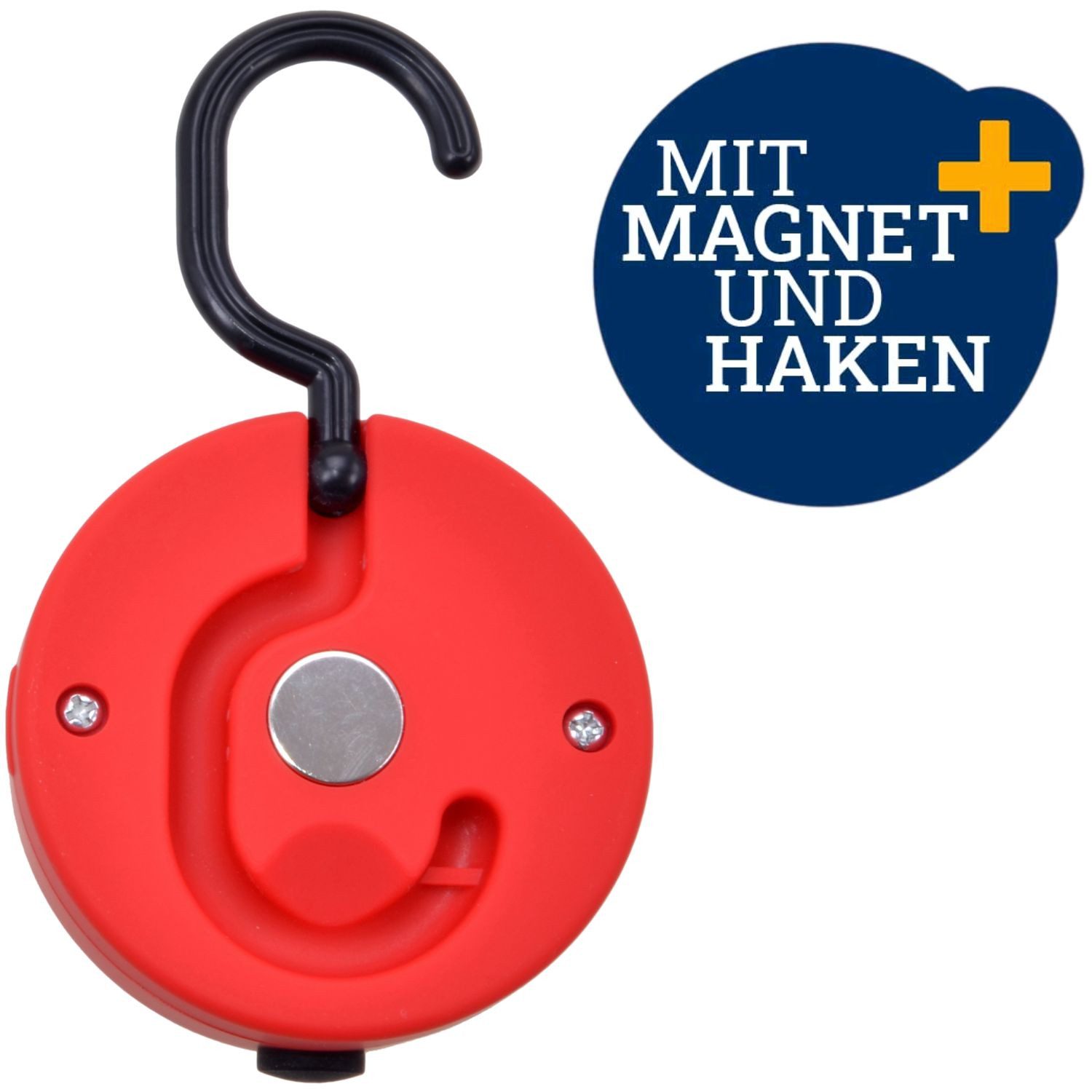 Diedrich Filmer GmbH LED Arbeitsleuchte COB LED Leuchte Magnet Haken Taschenlampe Rot, LED, Arbeitsleuchte Werkstatt Camping Boot Haushalt Handlampe Lampe Licht
