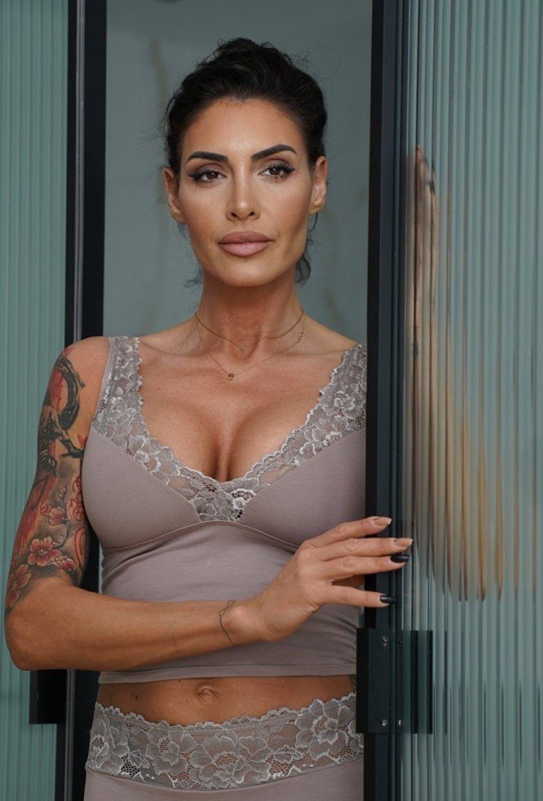 Evoni Set: Tanktop Wäsche Set Spitze günstig online kaufen