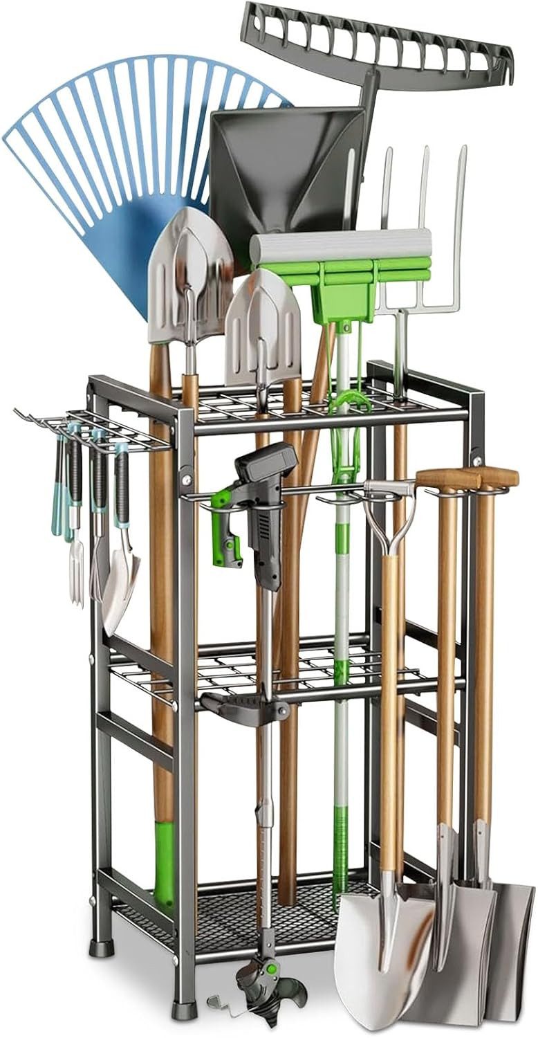 Toomoke Gartengerätehalter Gartengerätehalter mit Haken, Aufbewahrungsregal günstig online kaufen