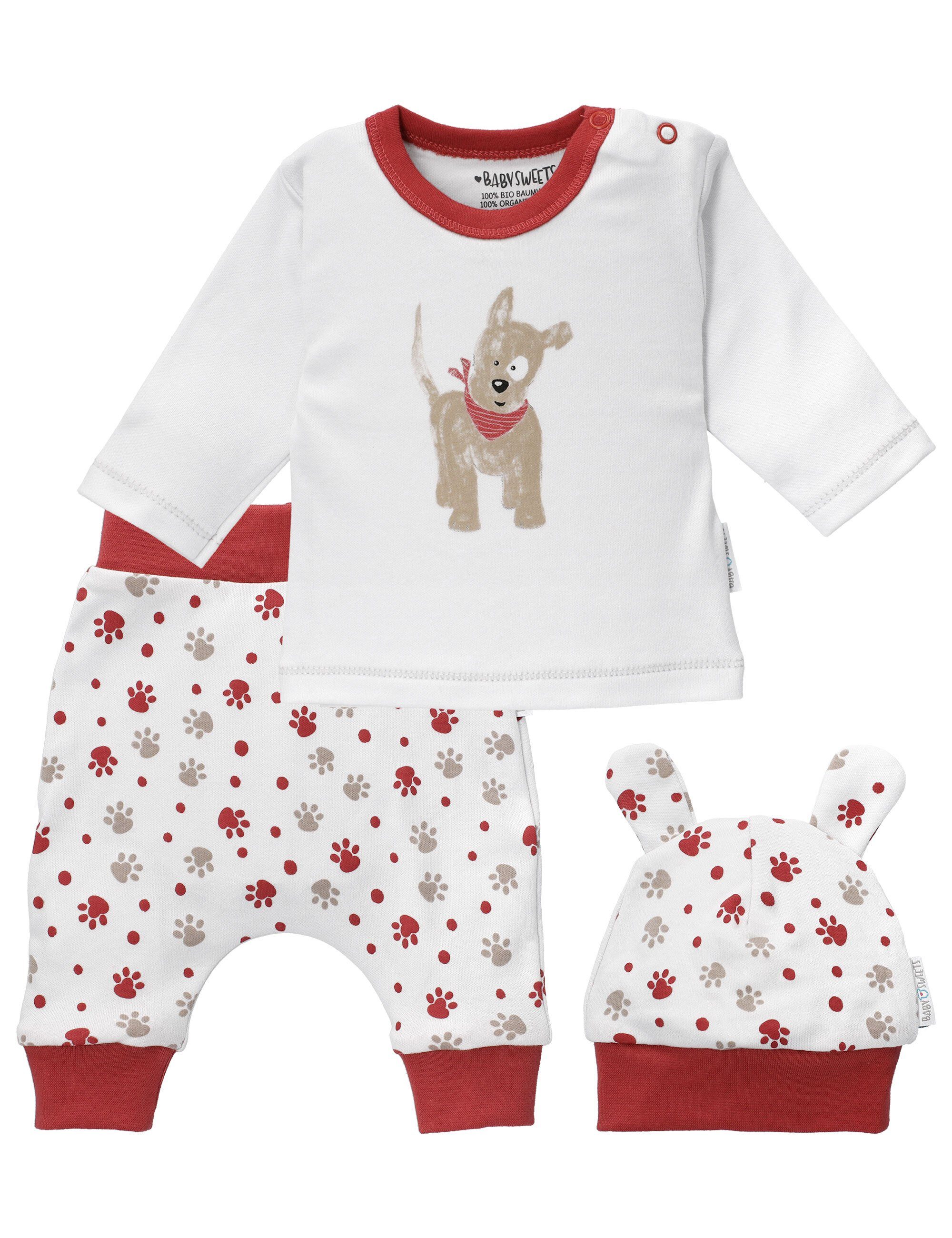 Shirt, Hose, Jacke Mütze & Baby 3 Sweets Teile) (1-tlg., Set Hund