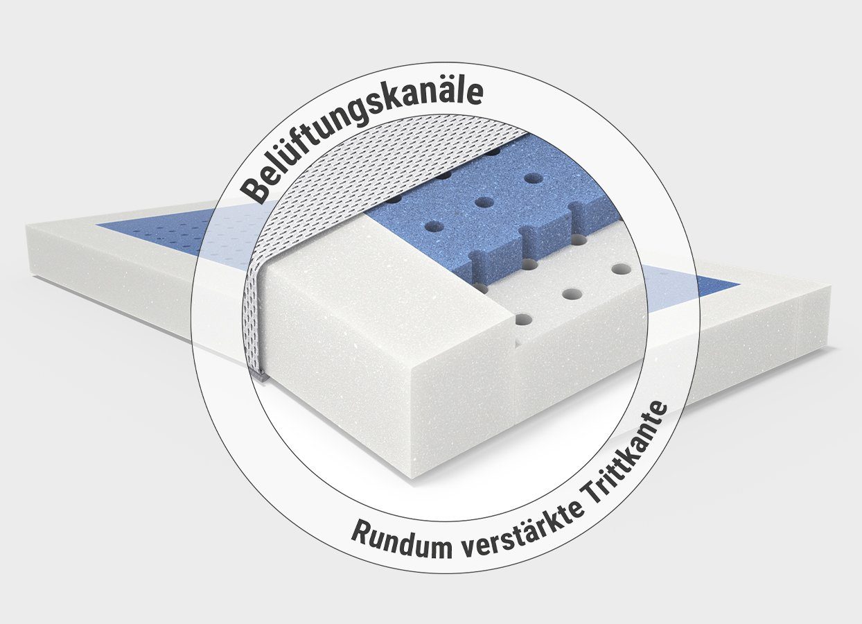 Kindermatratze SuperBreeze® Babymatratze, bett1.de, 10.5 cm hoch, Liegefläche bei 60 °C waschbar, HyBreeze® Funktionsbezug