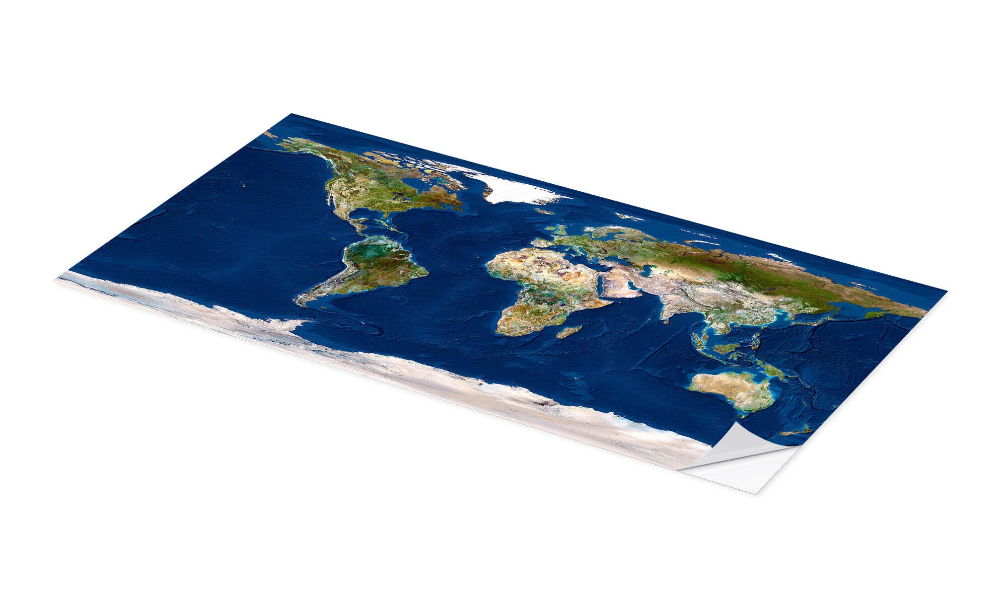 Posterlounge Poster Planetobserver, Topographische Weltkarte, Wohnzimmer günstig online kaufen