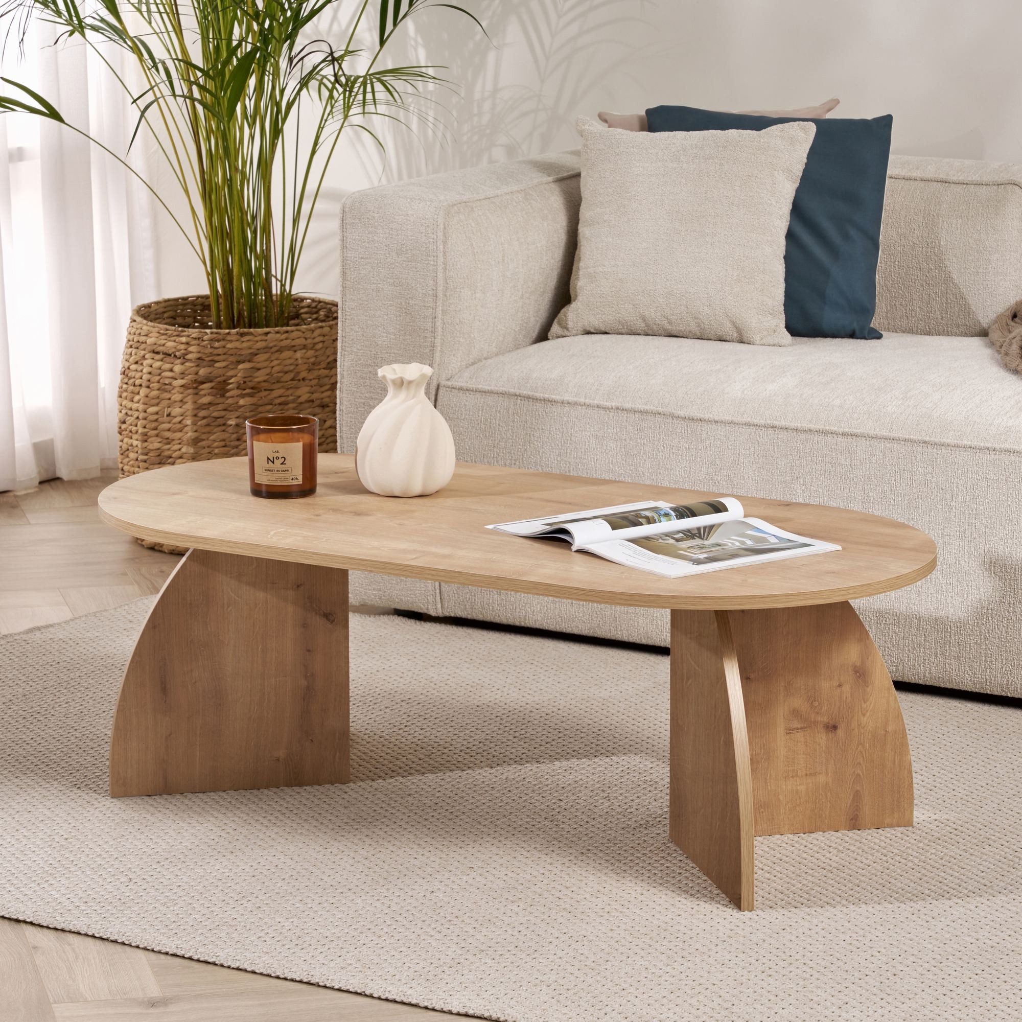 Skye Decor Couchtisch Melina B : 120 H : 40 T : 60 Cm (Packung, 1-St., 1 Couchtisch), Melaminbeschichtet 18 mm Plattenstärke