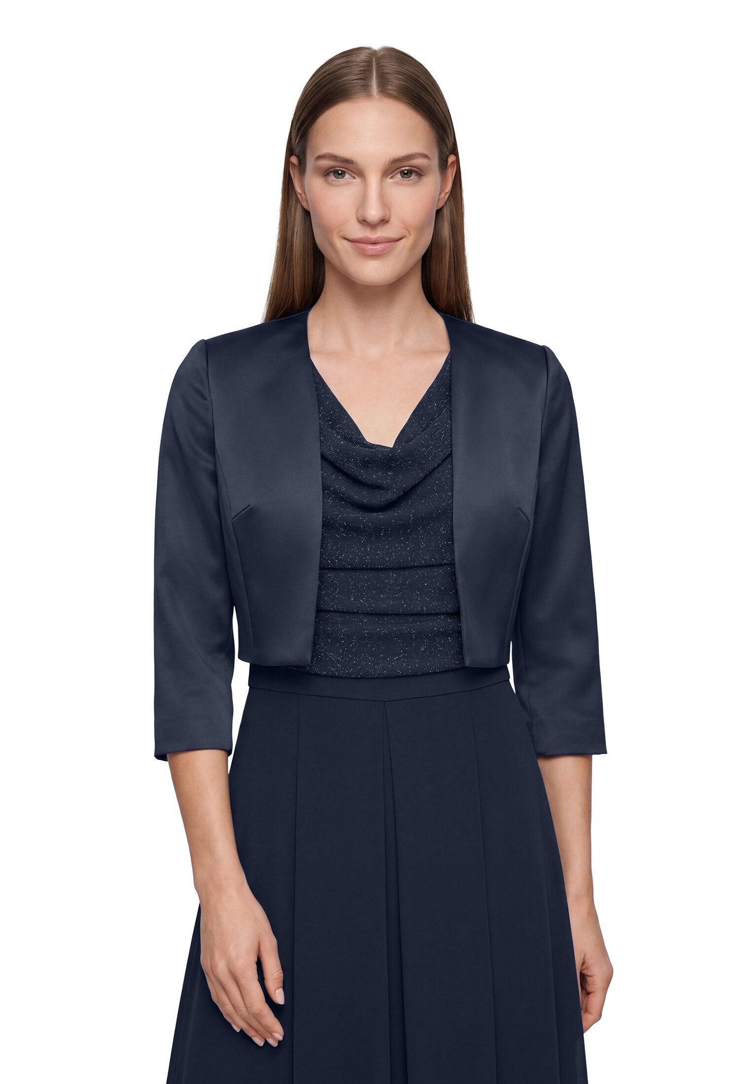 Vera Mont Bolerojacke Damen mit Kellerfalten