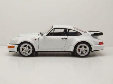 Welly Modellauto Porsche 911 (964) Turbo weiß Modellauto 1:18 Welly, Maßstab 1:18