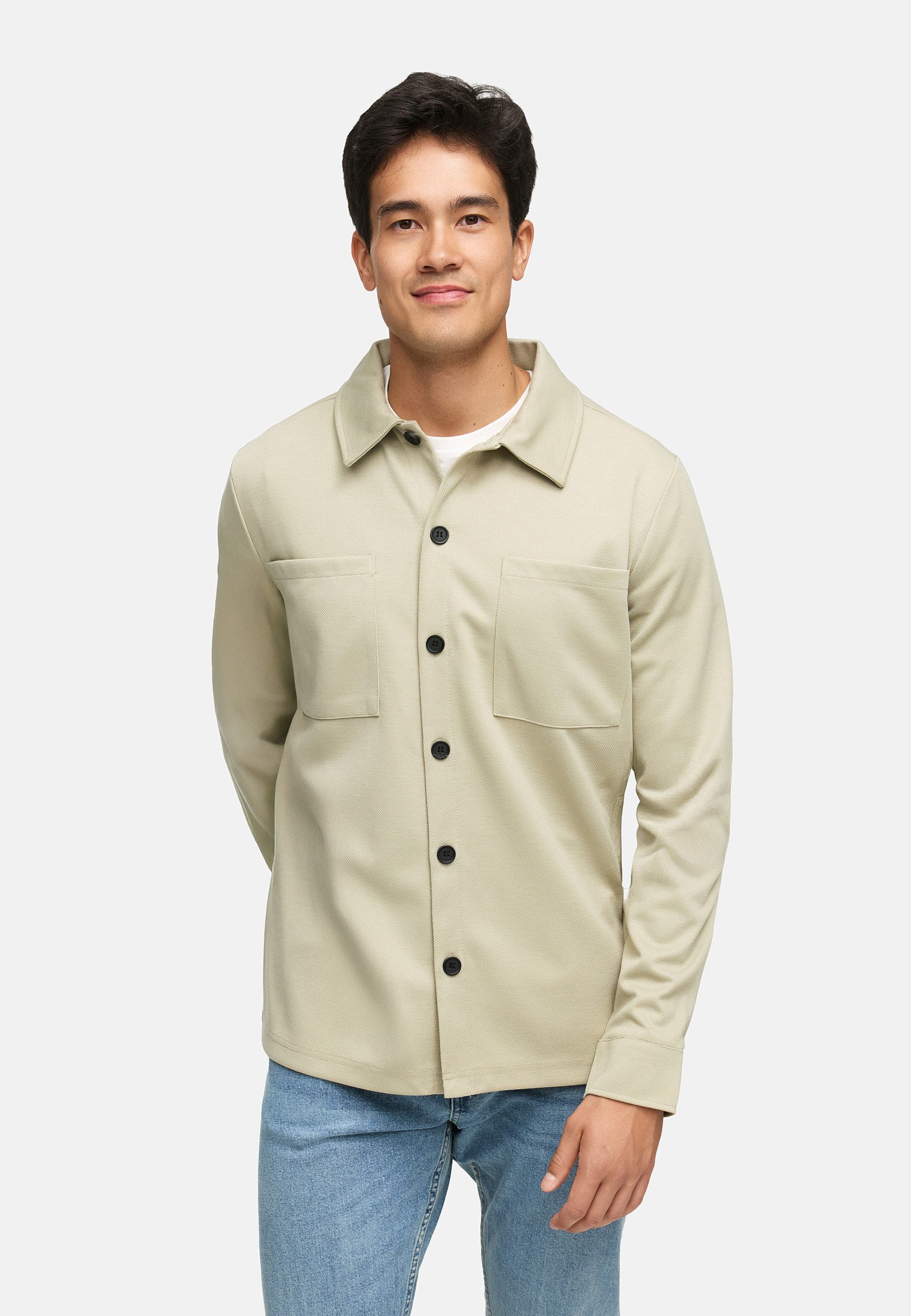 Indicode Langarmhemd Herren INYuno Herrenhemd Langarm Lässiges Hemd mit praktischen Brusttaschen