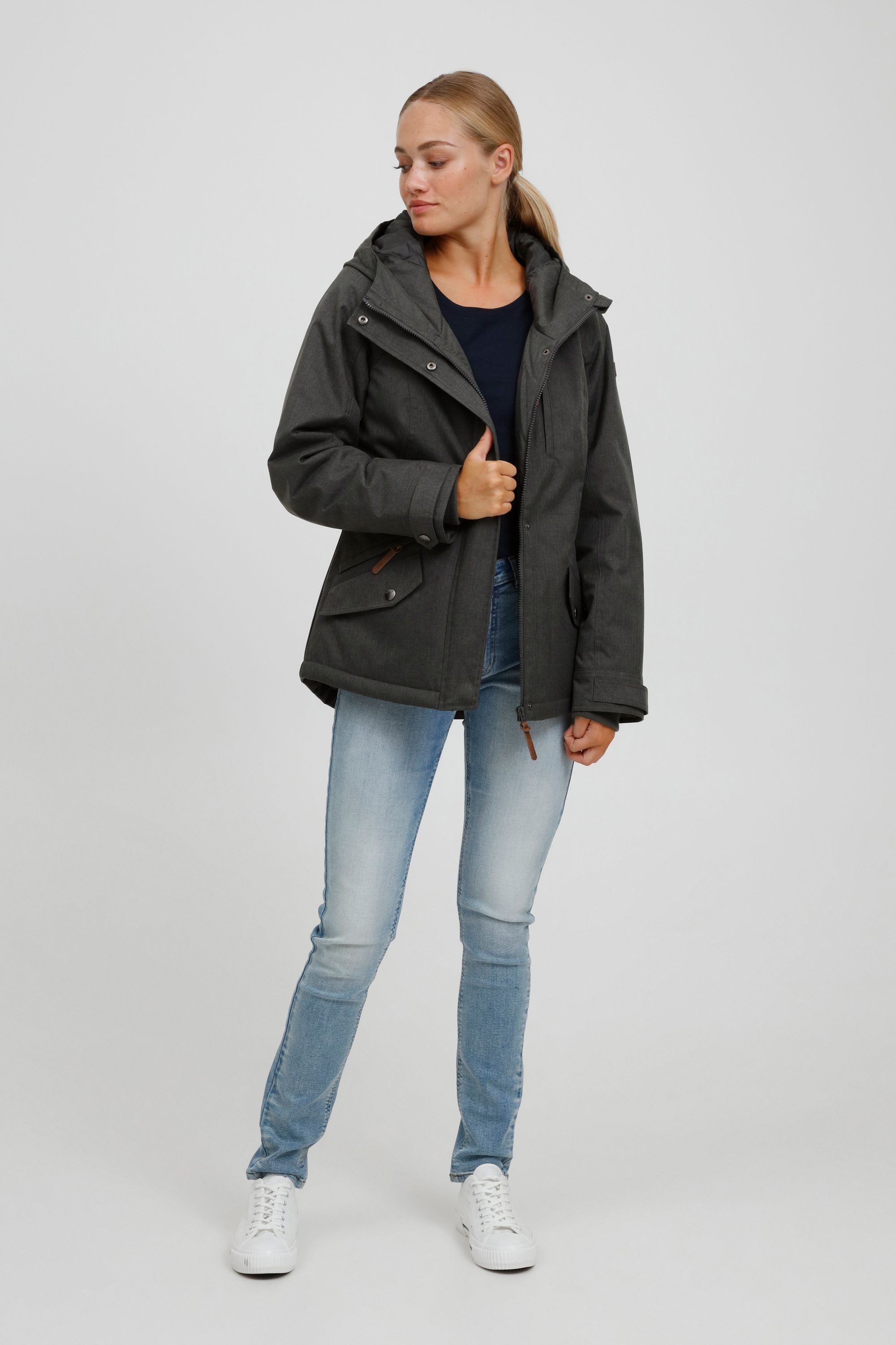 OXMO Kurzjacke OXBellissa Warme Jacke mit hochabschließendem Kragen günstig online kaufen