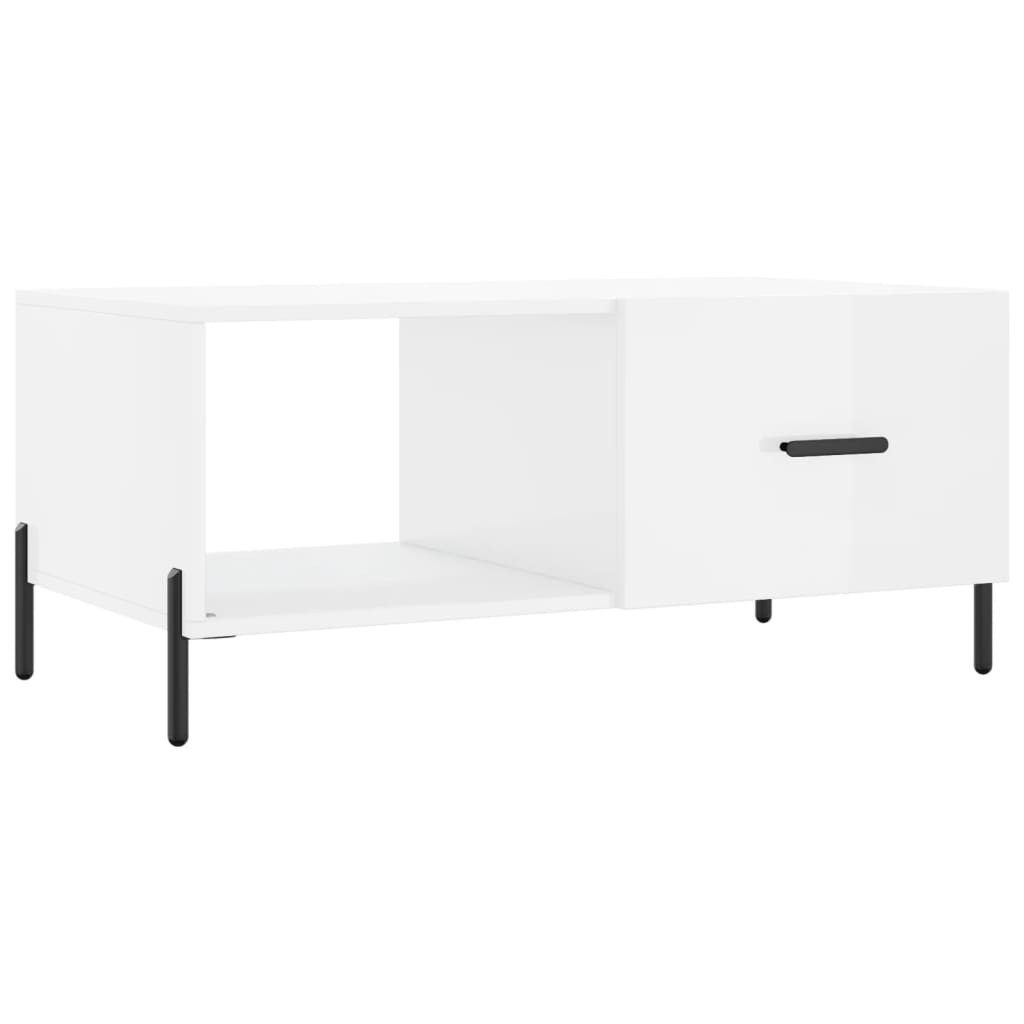 vidaXL Couchtisch Couchtisch Hochglanz-Weiß 90x50x40 cm günstig online kaufen