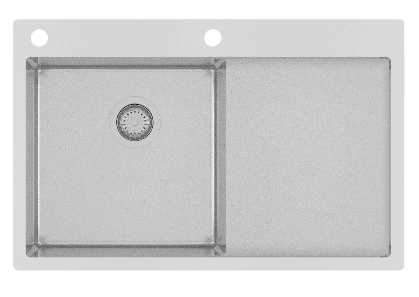 GURARI Edelstahlspüle TERRA 101N/L Spüle 780 x 500 mm Premiumqulität