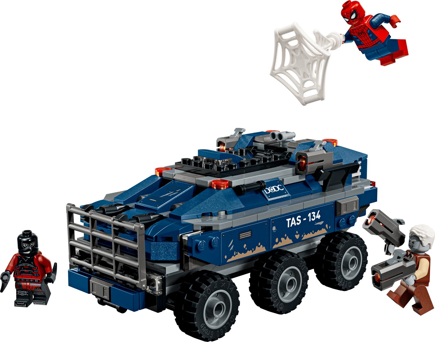 LEGO® Marvel 76349 Spider-Man Jagt den Gefängnistransporter Spielbausteine, (Set, 367 St., Set)
