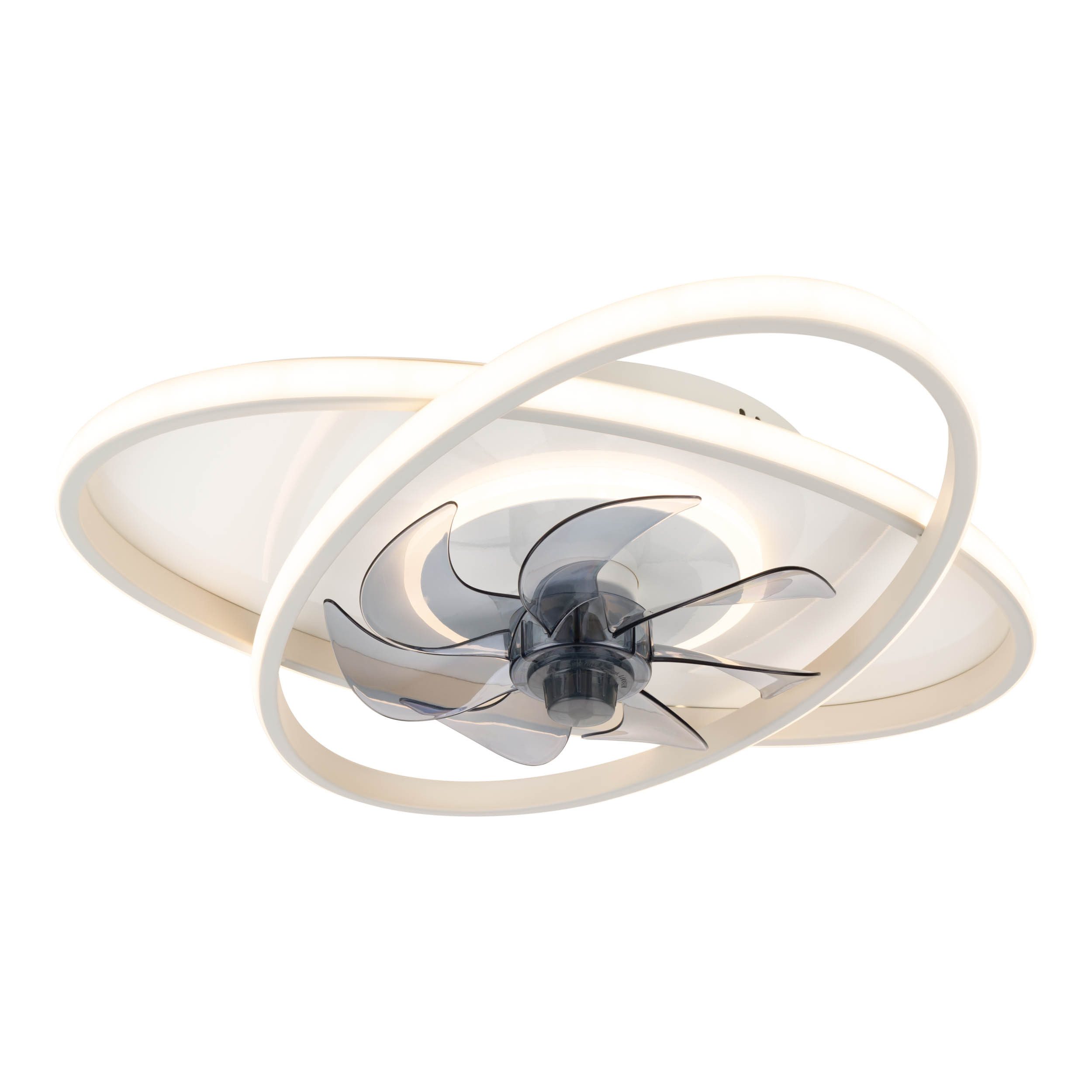 OTTO home LED Deckenleuchte Lunnee Deckenventilator, CCT - über Fernbedienung, Dimmfunktion, Fernbedienung, Infrarot inkl., Memoryfunktion, Nachtlichtfunktion, Ventilatorfunktion, mehrere Helligkeitsstufen, LED wechselbar, warmweiß - kaltweiß, Ventilator, Dimmbar per IR-Fernbedienung, CCT, Memory, Nachtlicht