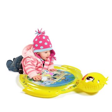 HYTIREBY Planschbecken Ente Bauchzeit Babyspielzeug, aufblasbare Spielmatte Wasserkissen, (1-tlg), Spaß frühe Entwicklung Aktivität Spielzentrum für Neugeborene