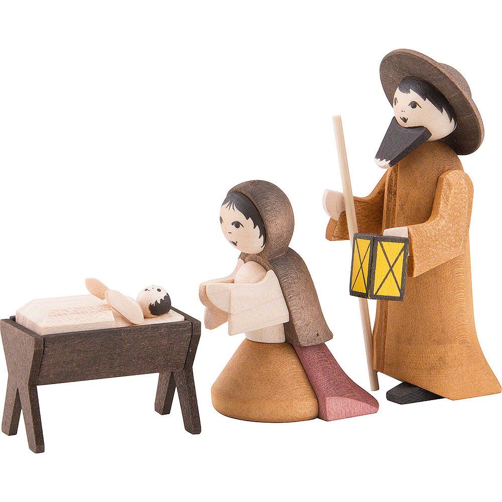 ULMIK Dekofigur Heilige Familie 3-teilig gebeizt (7cm) von ULMIK