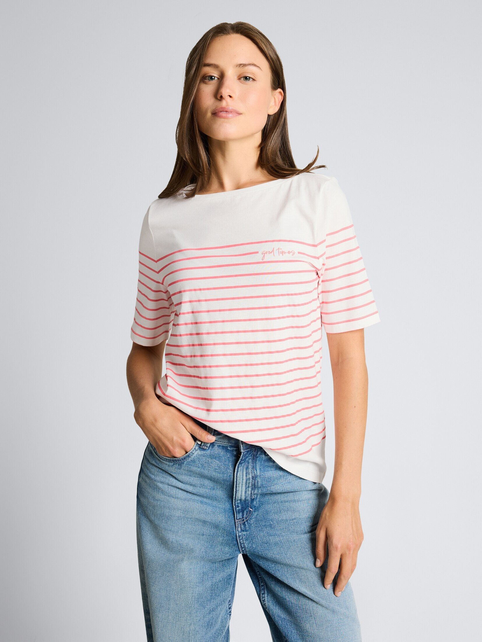 TOM TAILOR T-Shirt T-Shirt T-Shirt mit Streifenmuster