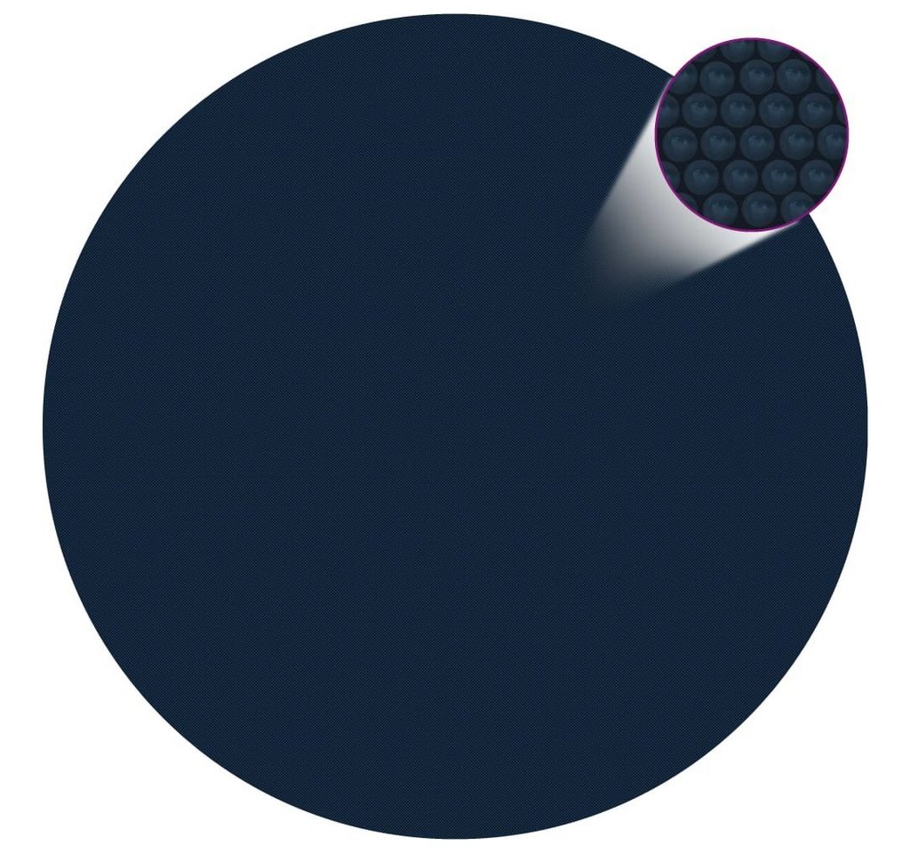 Thumbnail - furnicato Pool-Abdeckplane Treibende Pool-Solarplane PE 527 cm Schwarz und Blau (1-St)
