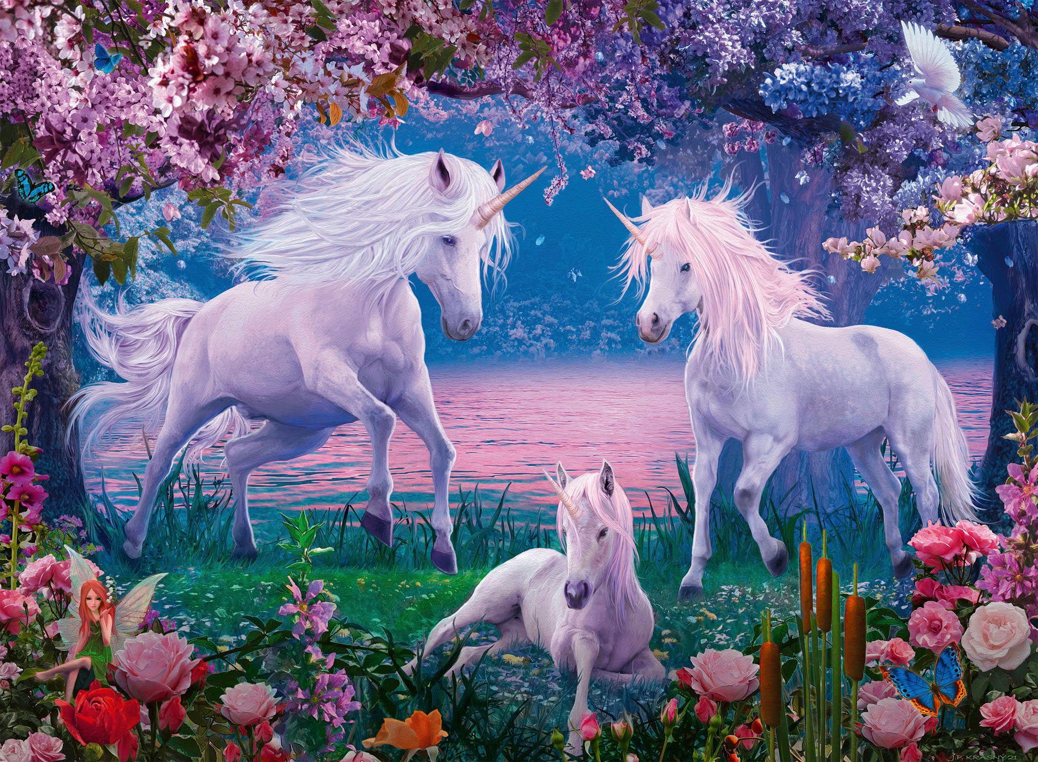 Ravensburger Puzzle Bezaubernde Einhörner, 100 Puzzleteile, günstig online kaufen