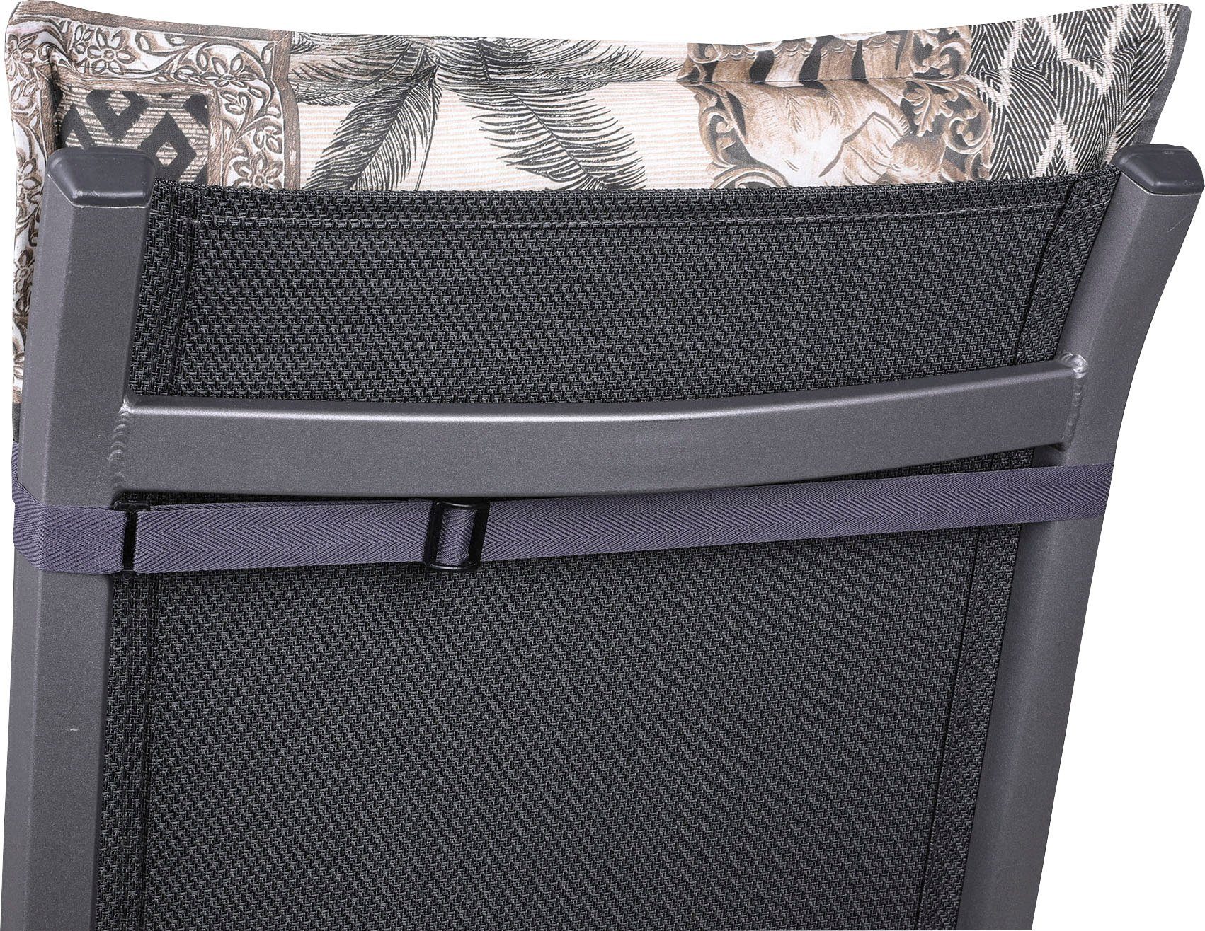 GO-DE Hochlehnerauflage, (Set, 2 Auflagen), braun/natur