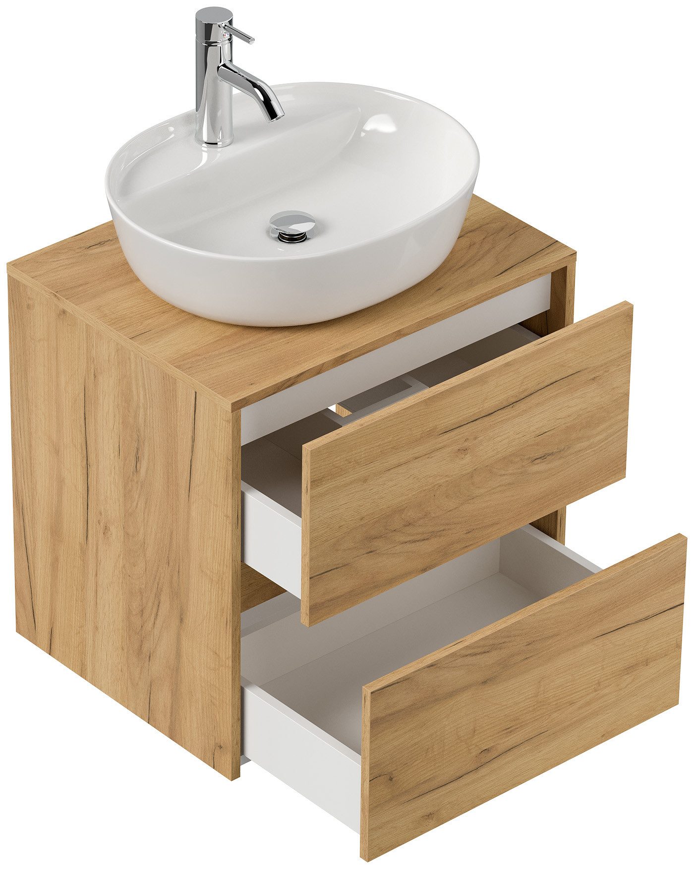 Magnolia Home Aufsatzwaschbecken Badmöbel Taifun 60cm günstig online kaufen