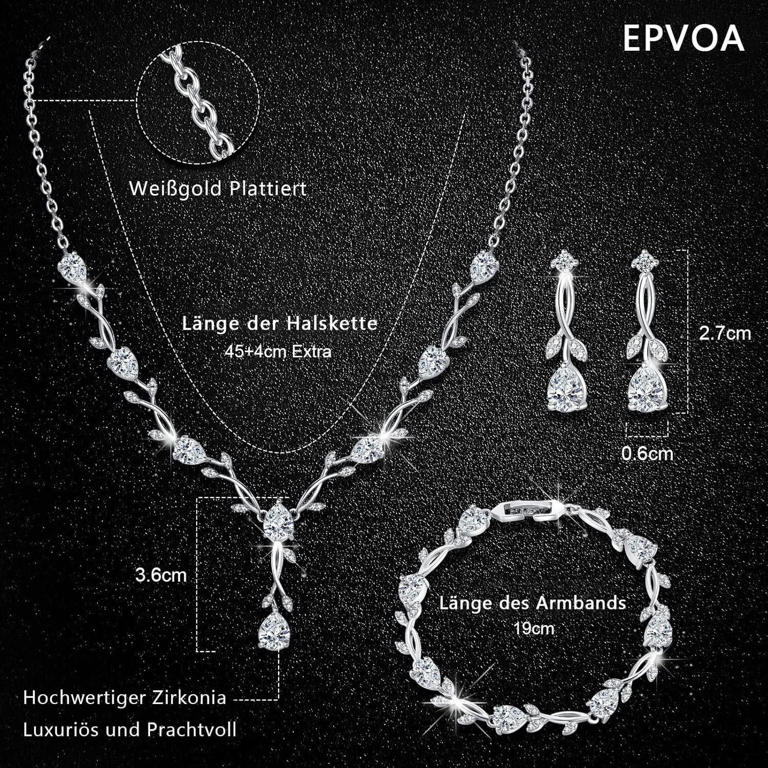 LuxusKollektion Schmuckset Hochzeit Schmuckset Damen Sterling günstig online kaufen