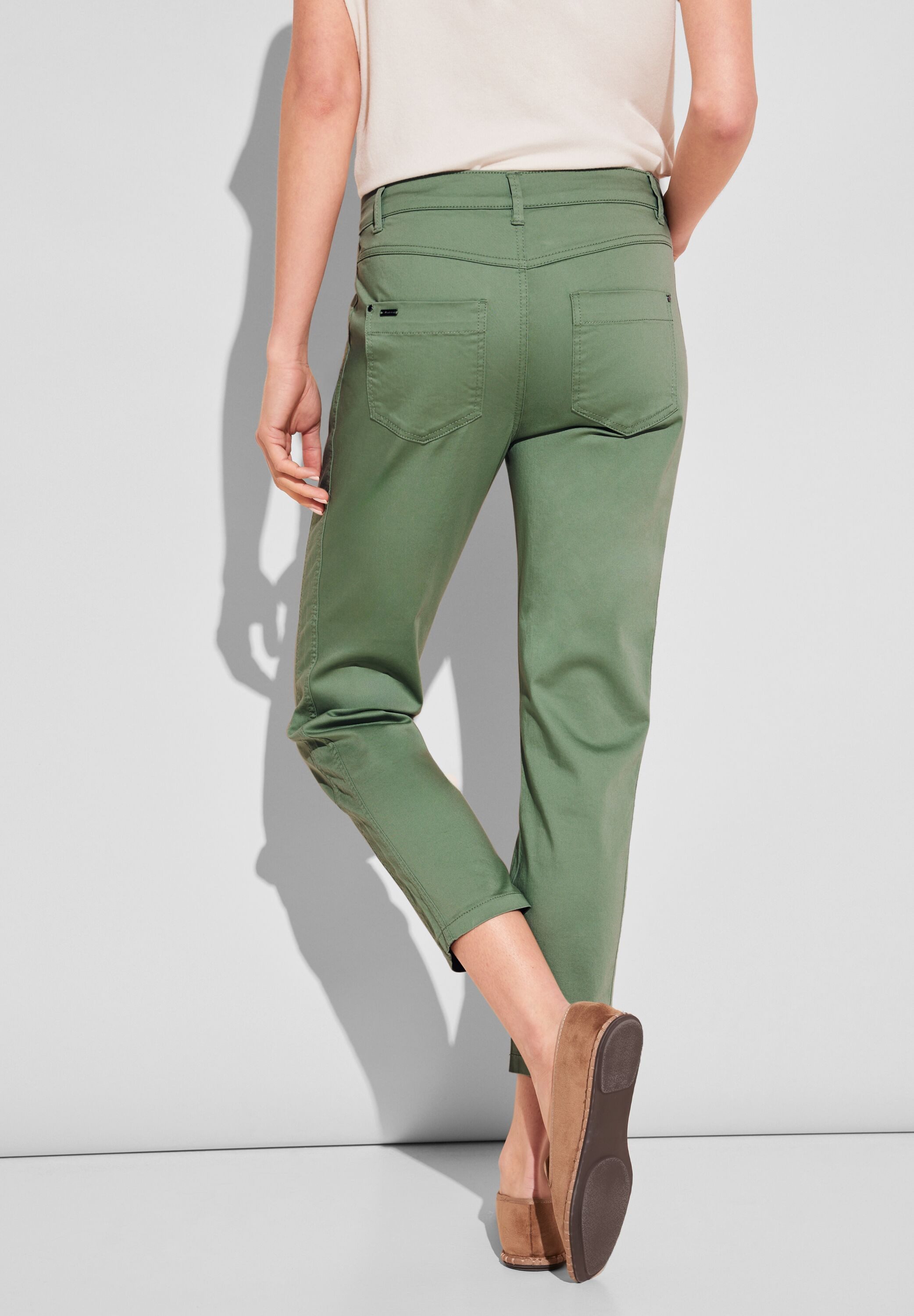 STREET ONE Chinohose in Satin-Optik günstig online kaufen