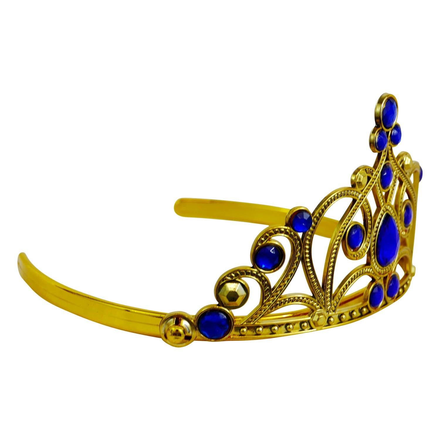 Katara Prinzessin-Kostüm Kinder Diadem Kopfschmuck Karneval Kostümzubehör, Kleid