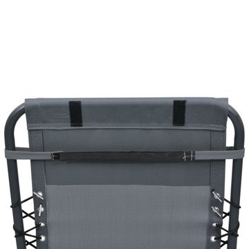 vidaXL Sitzauflage Kopfstütze für Liegestuhl Grau 40 x 7,5 x 15 cm Textilene, (1 St)