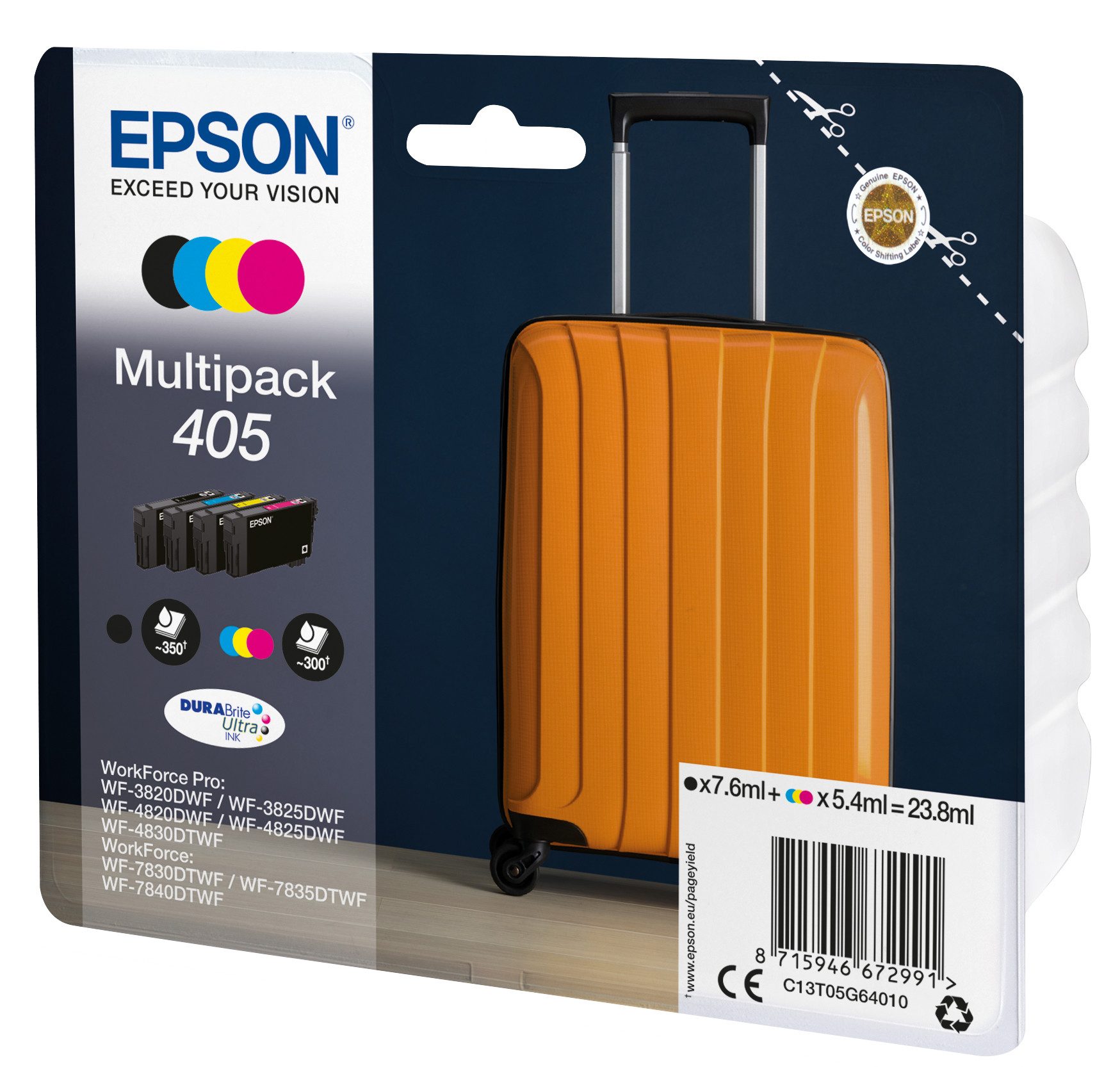 Epson Tintenpatronen Multipack 405 (4 Farben) Tintenpatrone