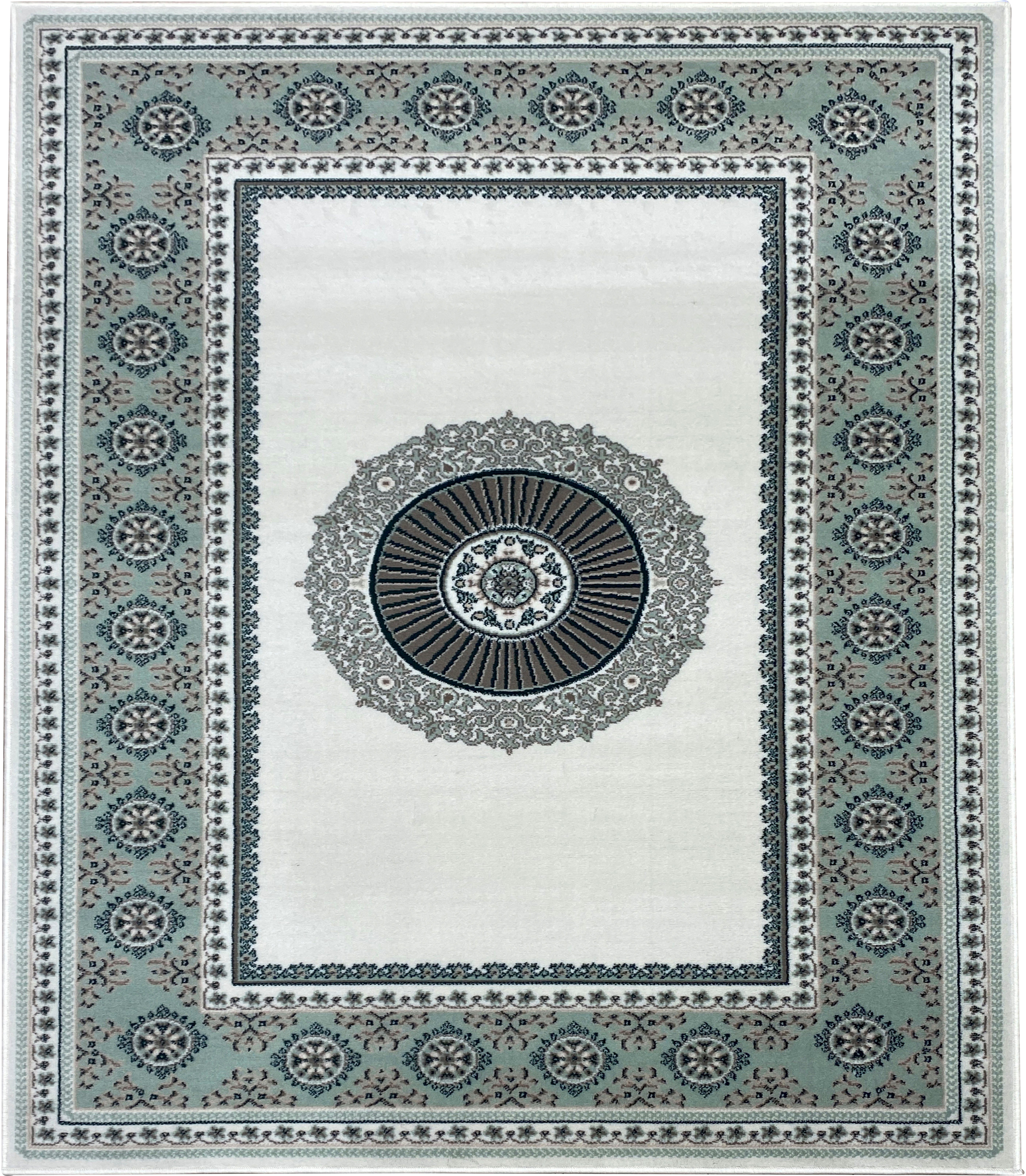 Home affaire Teppich Shari, rechteckig, Höhe: 7 mm, Orient-Optik, mit Bordüre, Teppich, Kurzflor, Weich, Pflegeleicht
