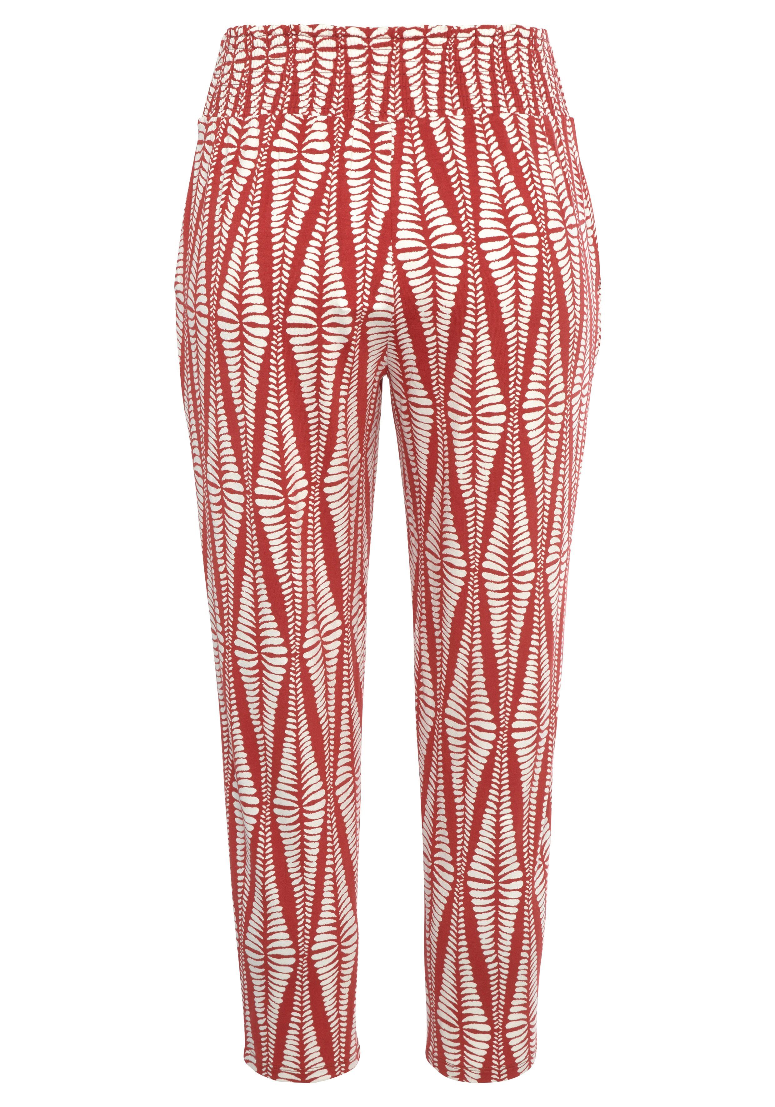LASCANA 7/8-Strandhose aus leichtem Viskosejersey mit breitem Bündchen, leichte Sommerhose, Strandhose, Schlupfhose – Bild 4 von 5