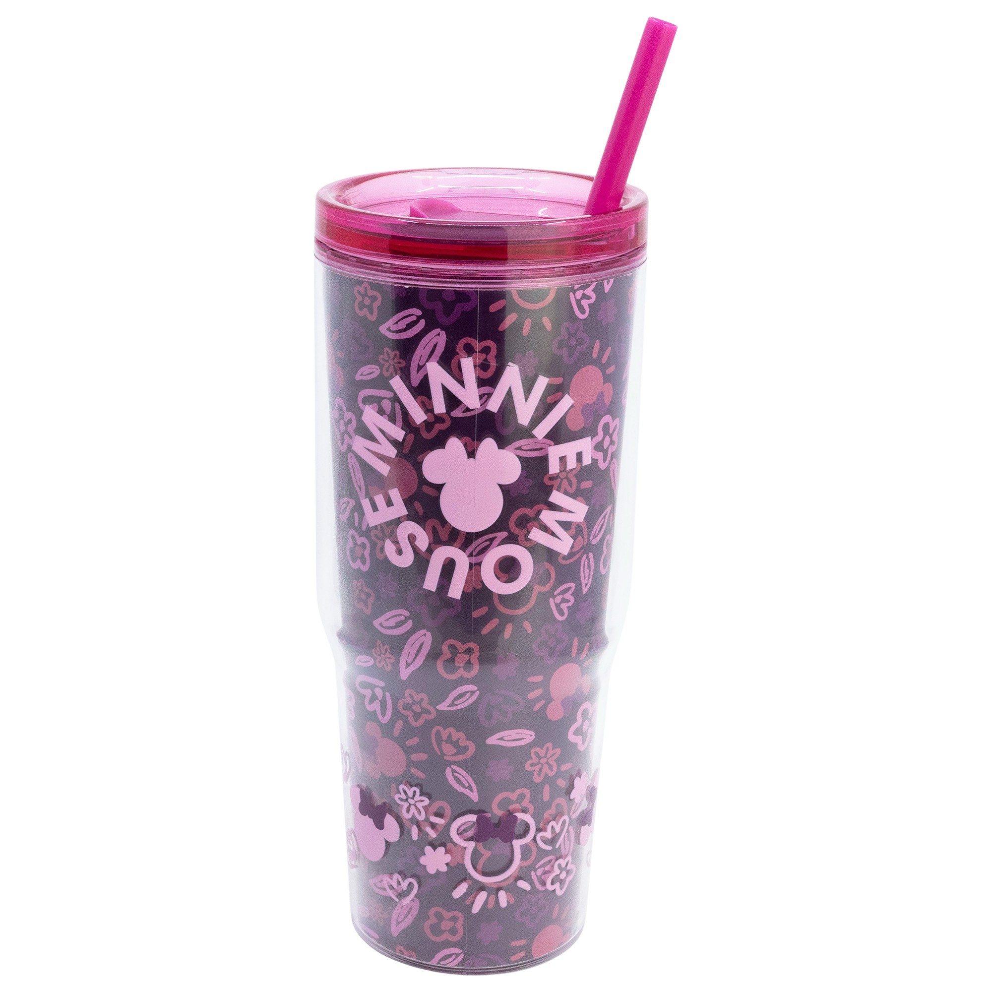 Disney Coffee-to-go-Becher Disney Minnie Maus XL Iso Kaffeebecher Thermobecher To-Go, 1-tlg., Kusnstsoff, 860 ml