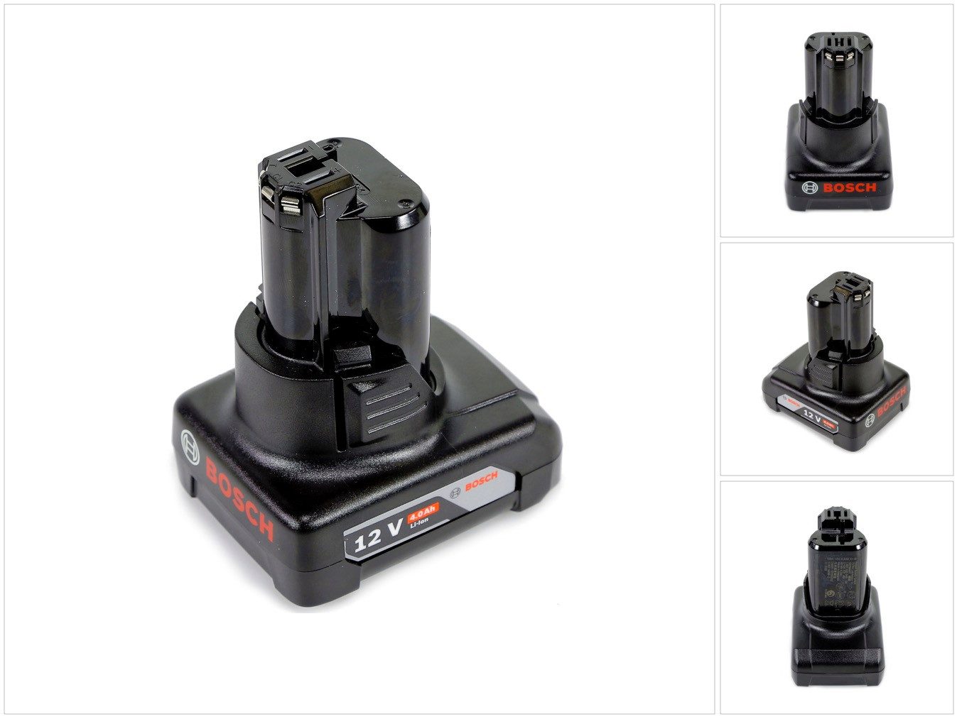 Bosch Professional GBA 12 V 4,0 Ah / 4000 mAh Li-Ion Einschub Akku (1600Z0002Y) Akkupacks