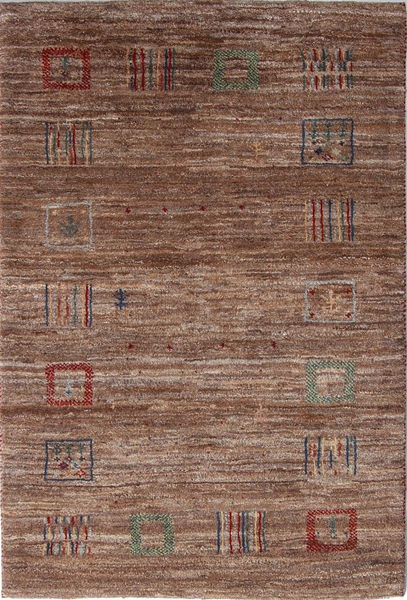 Orientteppich Perser Gabbeh 104x155 Handgeknüpfter Moderner Orientteppich, Nain Trading, rechteckig, Höhe: 18 mm