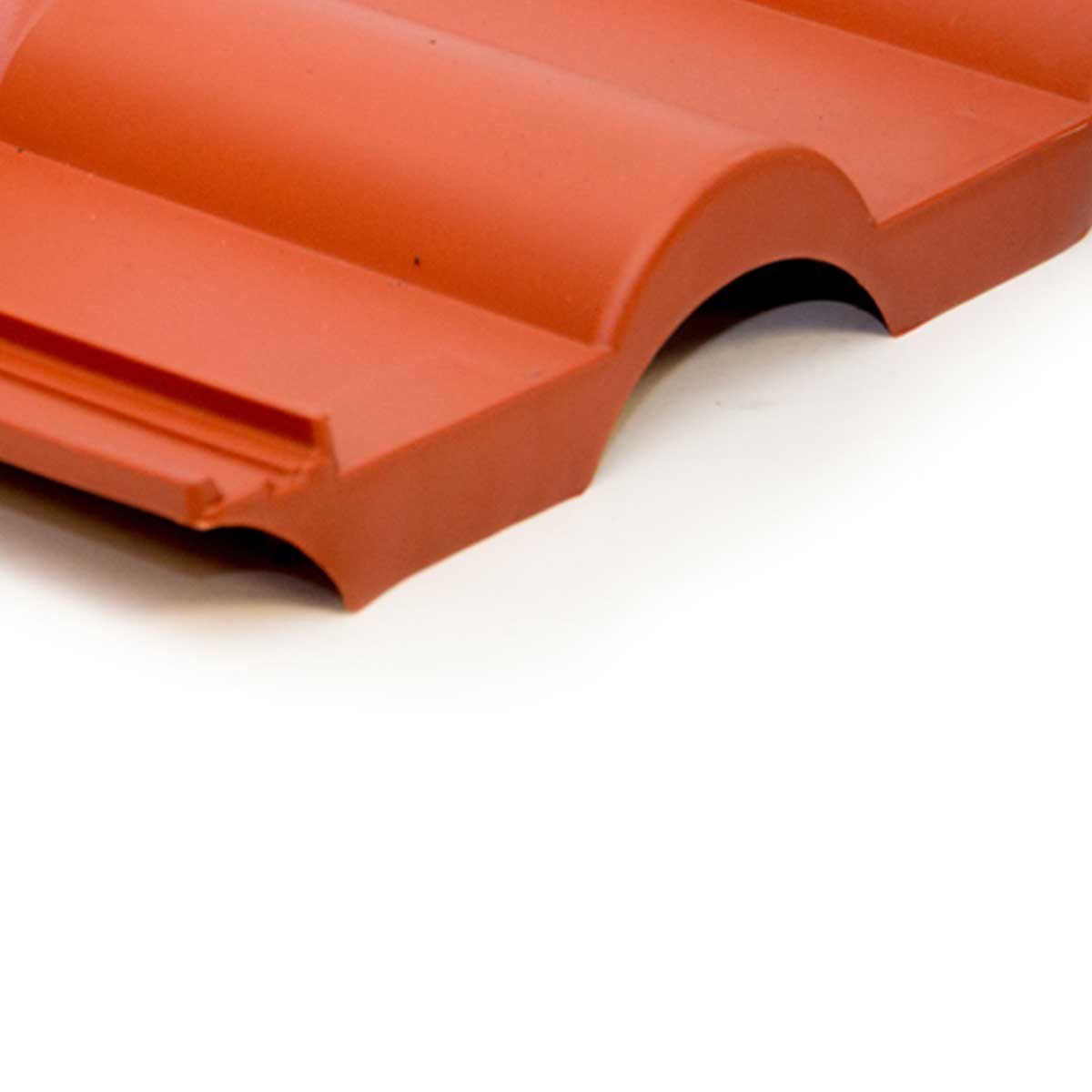 PREMIUMX Frankfurter Dachpfanne Rot Dachabdeckung Dachziegel Kunststoff PVC  Dachabdeckung, Rot