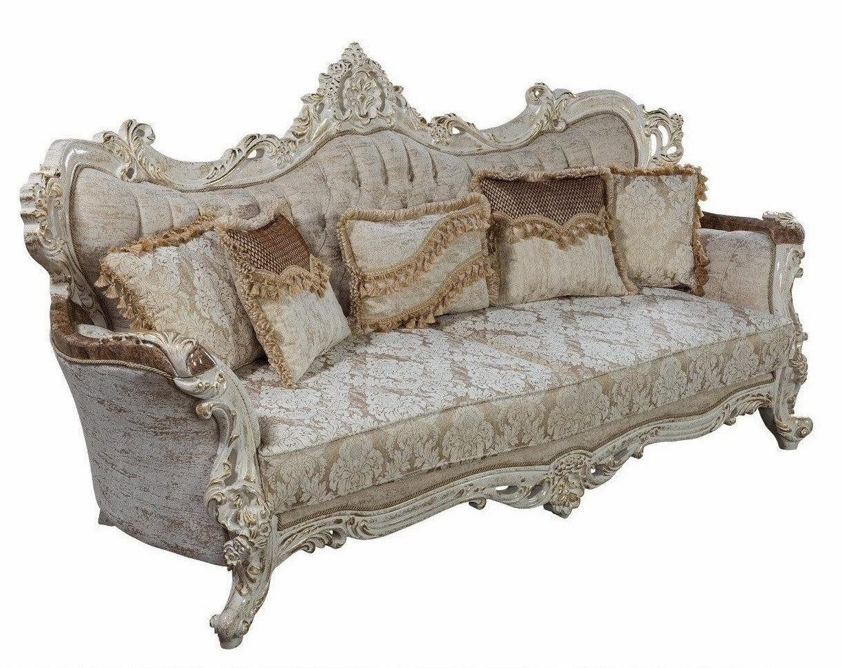 Xlmoebel Chesterfield-Sofa Elegante Barock Couch in hochwertigem Stoff mit edlem Design, 1 Teile, Hergestellt in Europa