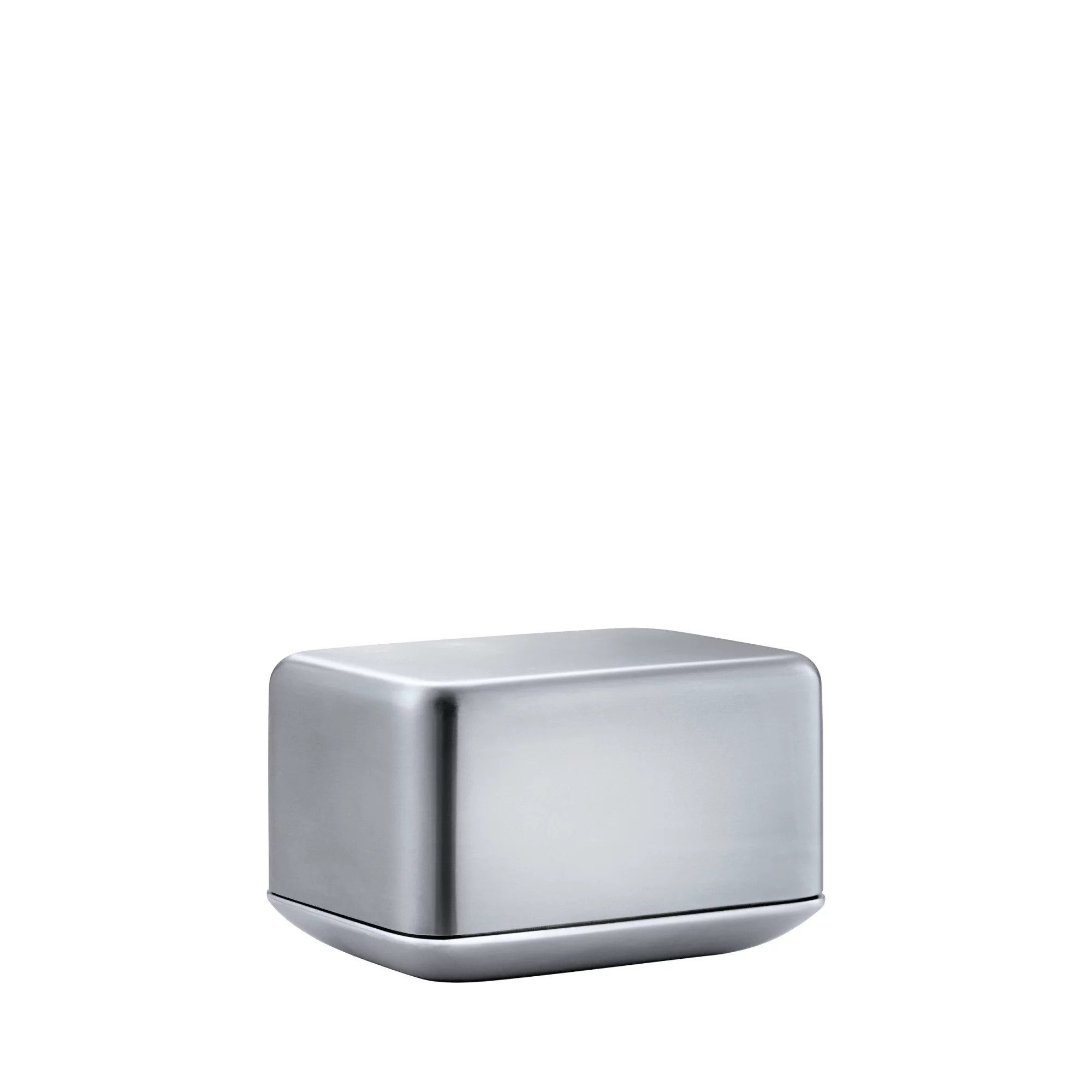blomus Butterdose Blomus -BASIC- Butterdose Silber, Edelstahl Matt, Edelstahl Poliert