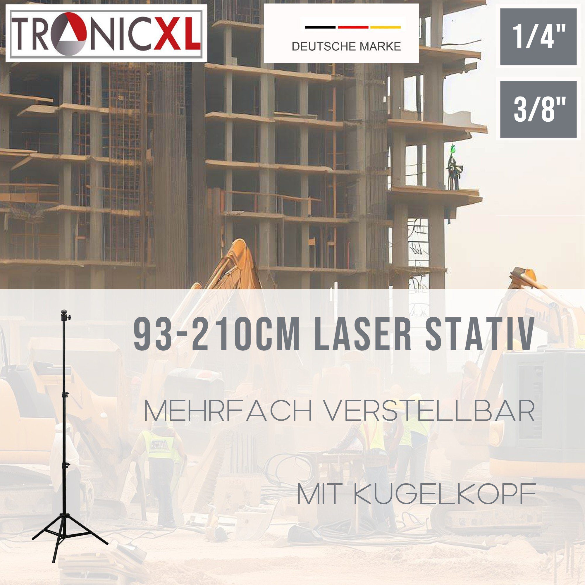 TronicXL 210cm Stativhalterung Netatmo Stativ für Halterung Eufy Cam Mast Ständer Wyze Arlo