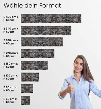 MyMaxxi Dekorationsfolie Küchenrückwand Mauer Schiefer Stein selbstklebend Spritzschutz Folie