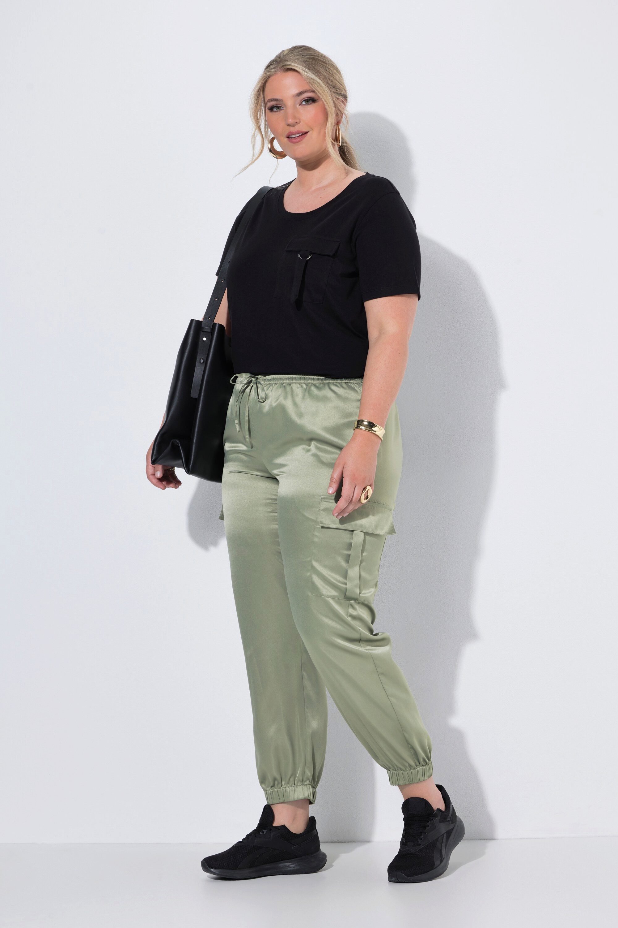 MIAMODA Cargoshorts Cargohose Joggpants-Fit Cargotaschen Elastikbund