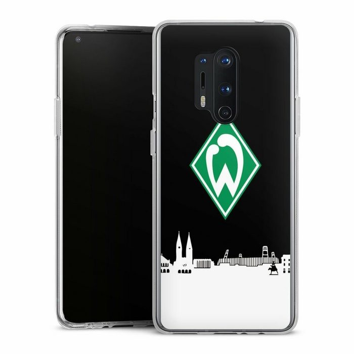 DeinDesign Handyhülle Offizielles Lizenzprodukt Skyline SV Werder Bremen WB Skyline OnePlus 8 Pro Silikon Hülle Bumper Case Handy Schutzhülle